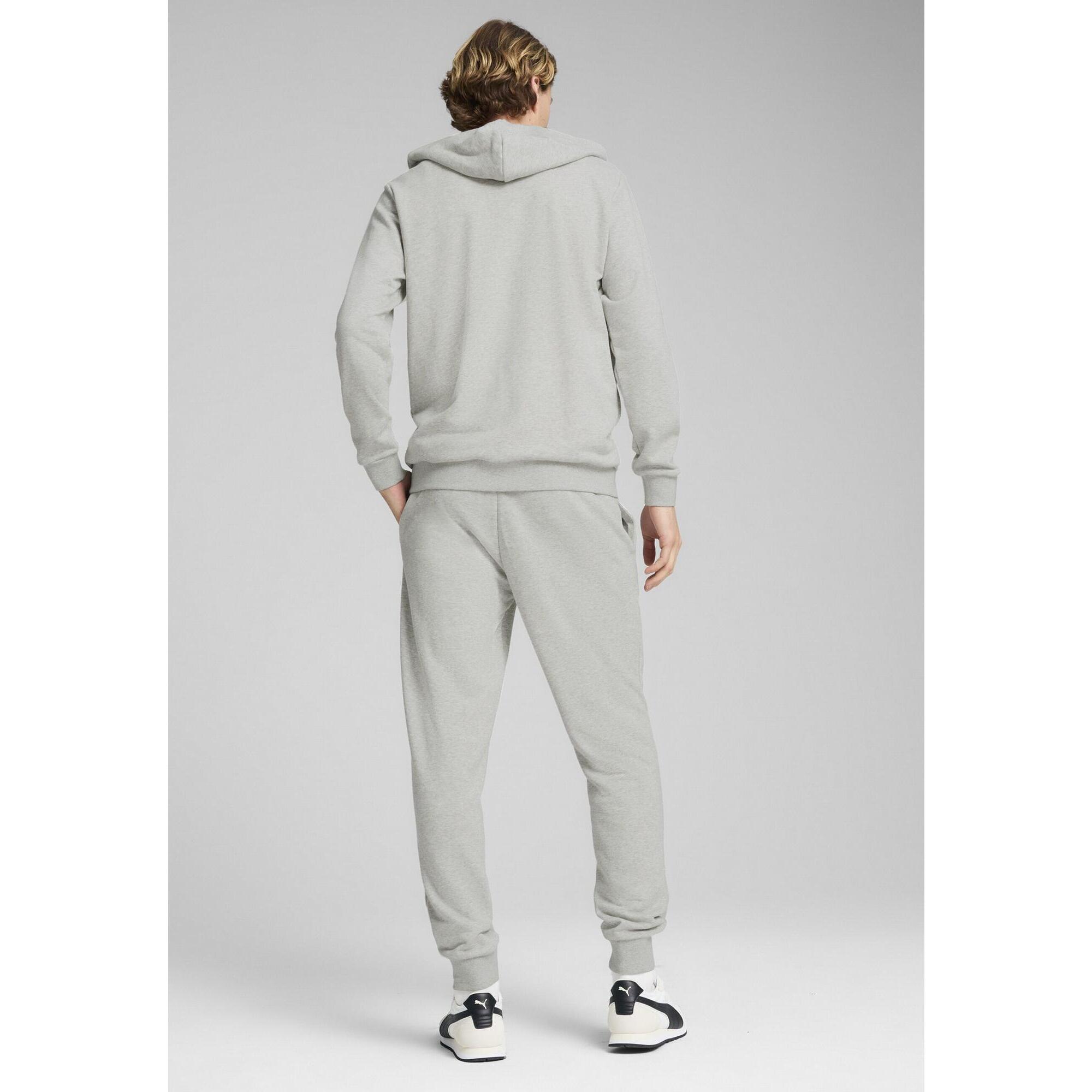 Męskie dres z kapturem PUMA Light Gray Heather