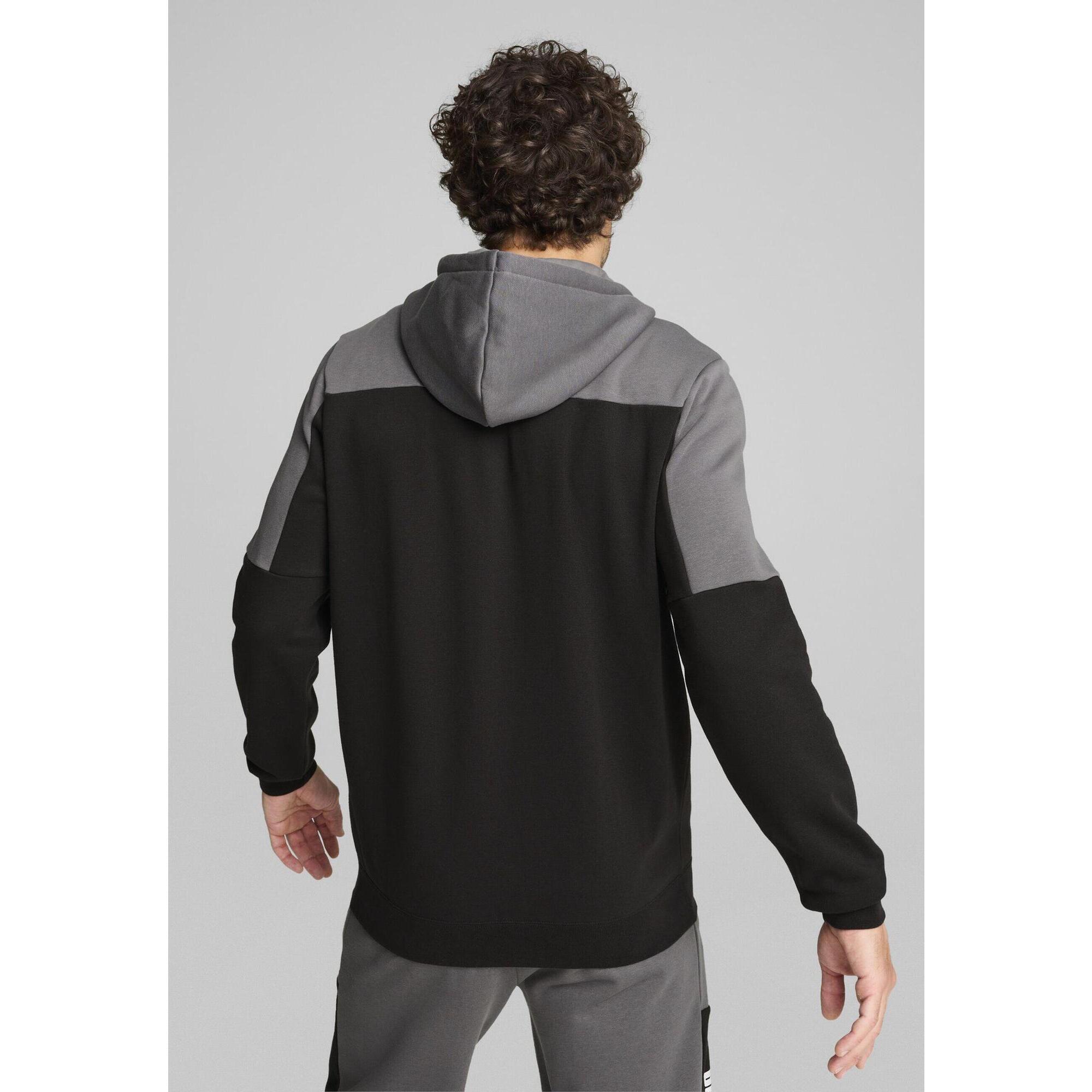 Męska rozpinana bluza z kapturem Around the Block PUMA Cool Dark Gray