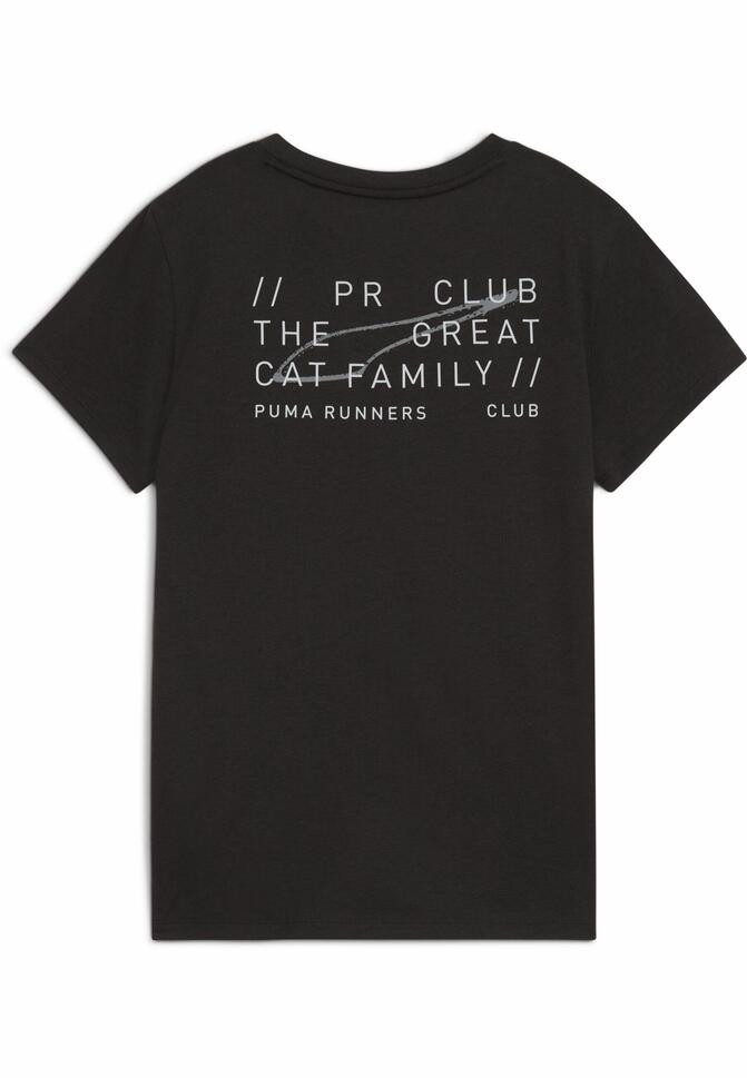 Damska koszulka do biegania z grafiką klubową PUMA Black