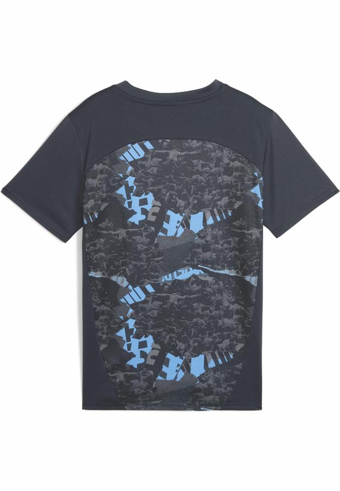 Młodzieżowa koszulka przedmeczowa Manchester City PUMA Strong Gray Cool Light