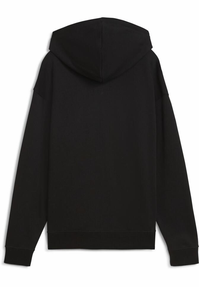 Damska rozpinana bluza z kapturem i małym logo ESS Comfort PUMA Black