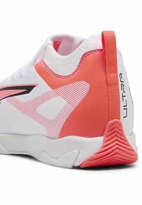 Botas de fútbol ULTRA 5 MATCH IT Mid Niños PUMA White Black Glowing Red