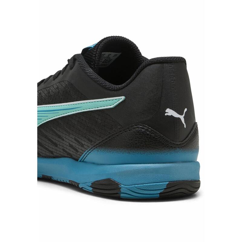 Halowe buty piłkarskie IBERO IV PUMA Black Aquatic Tropical Blue White Green