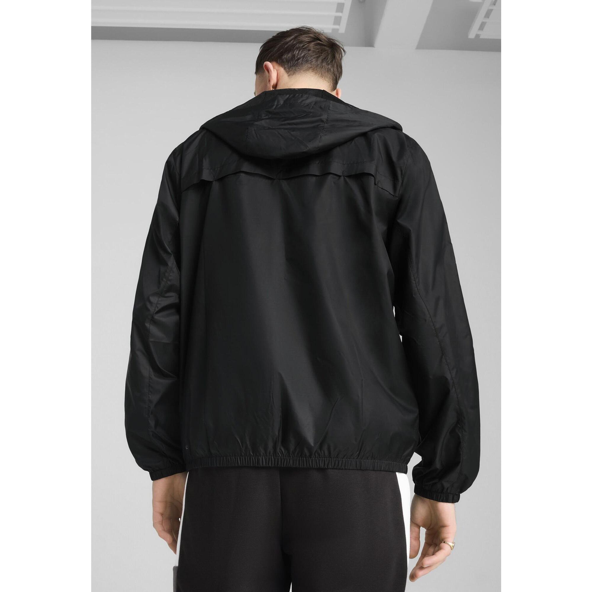 Męska Wiatrówka o standardowym kroju Essentials PUMA Black