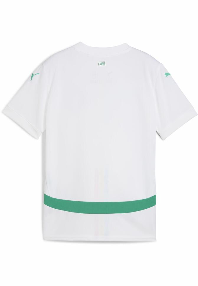 Młodzieżowa koszulka domowa Senegal 2025 PUMA White Sport Green