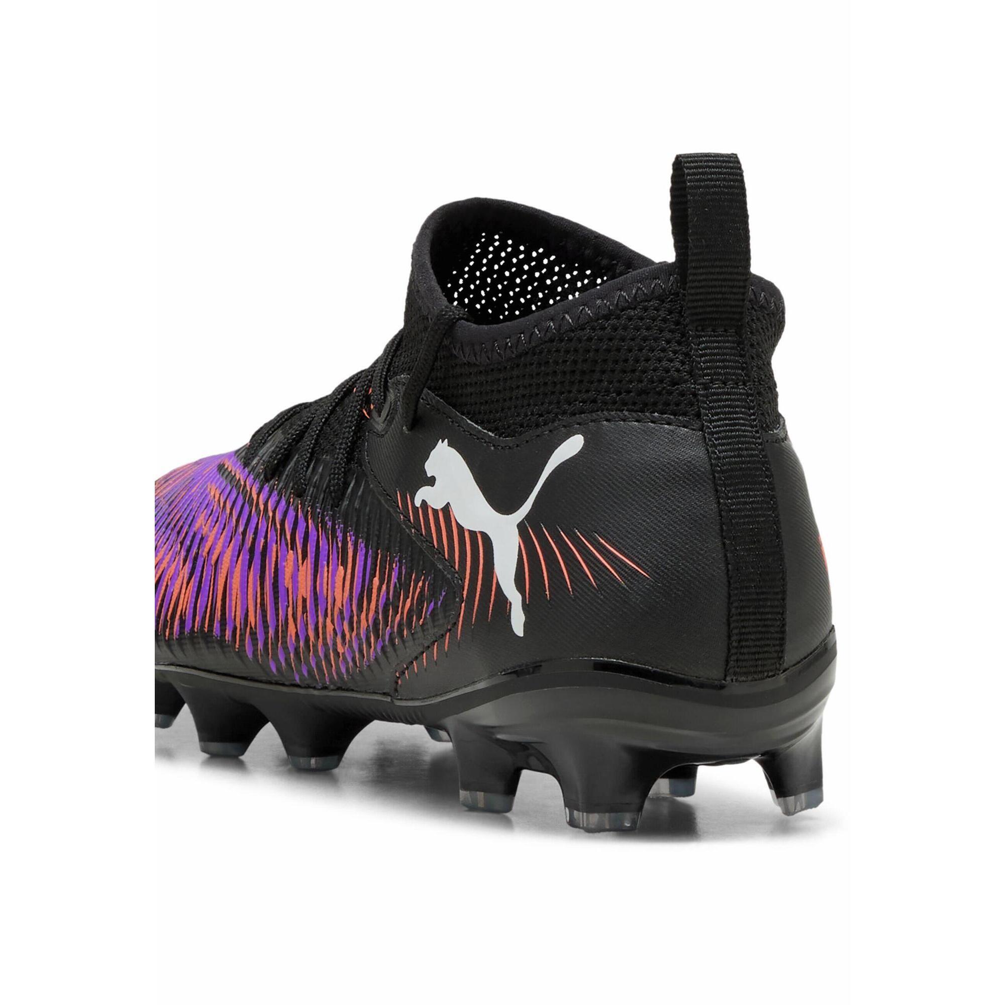 Młodzieżowe buty piłkarskie FUTURE 8 MATCH FG/AG PUMA Black White Glowing Red