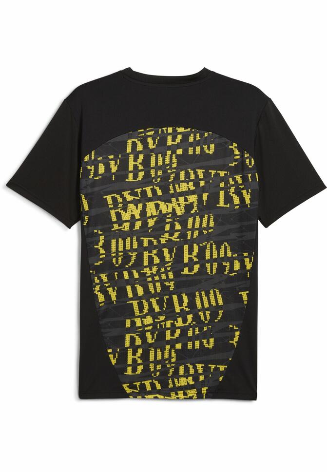 Męska koszulka przedmeczowa Borussia Dortmund 24/25 PUMA Black Faster Yellow