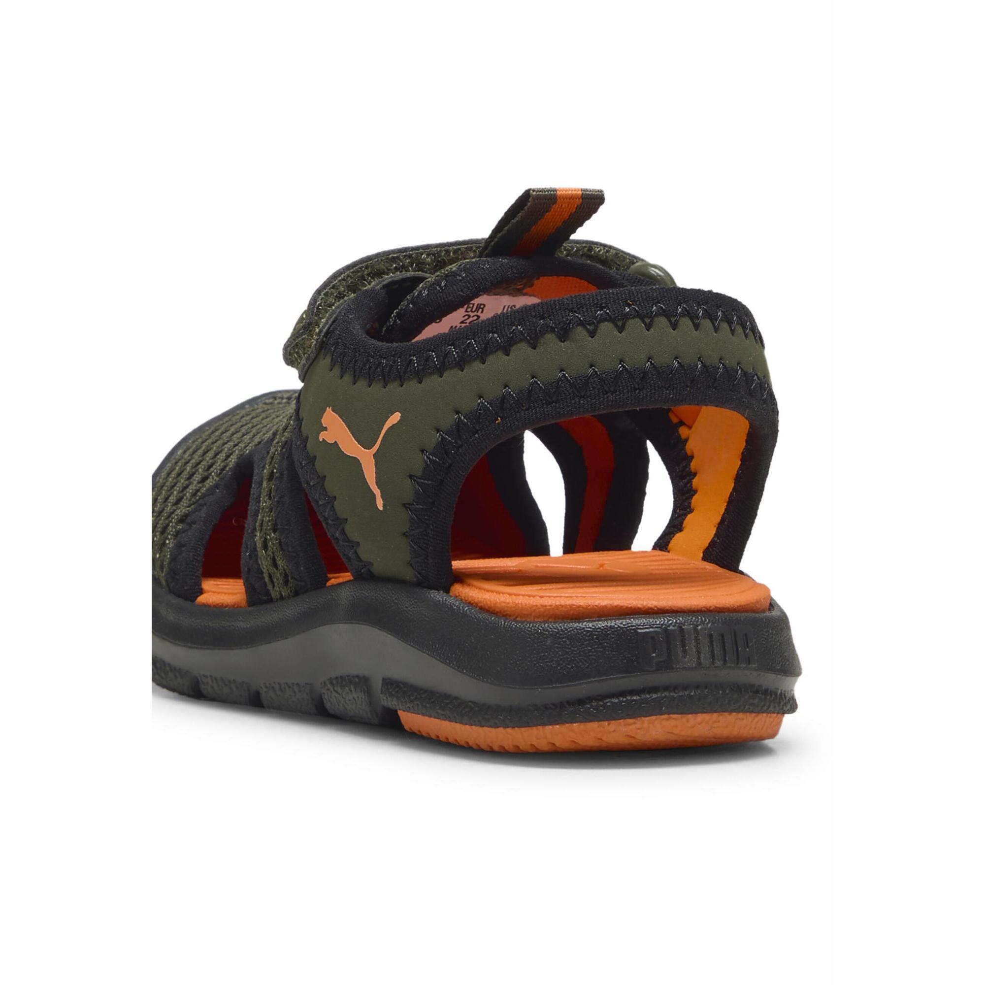 Sandały dla małych dzieci Fun Racer PUMA Dark Olive Rickie Orange Black Green