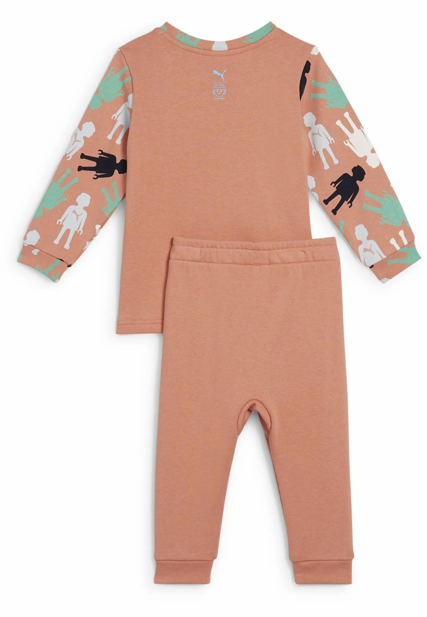PUMA x PLAYMOBIL® Crew Jogginganzug Klein Kinder PUMA Deeva Peach Pink 2/5
