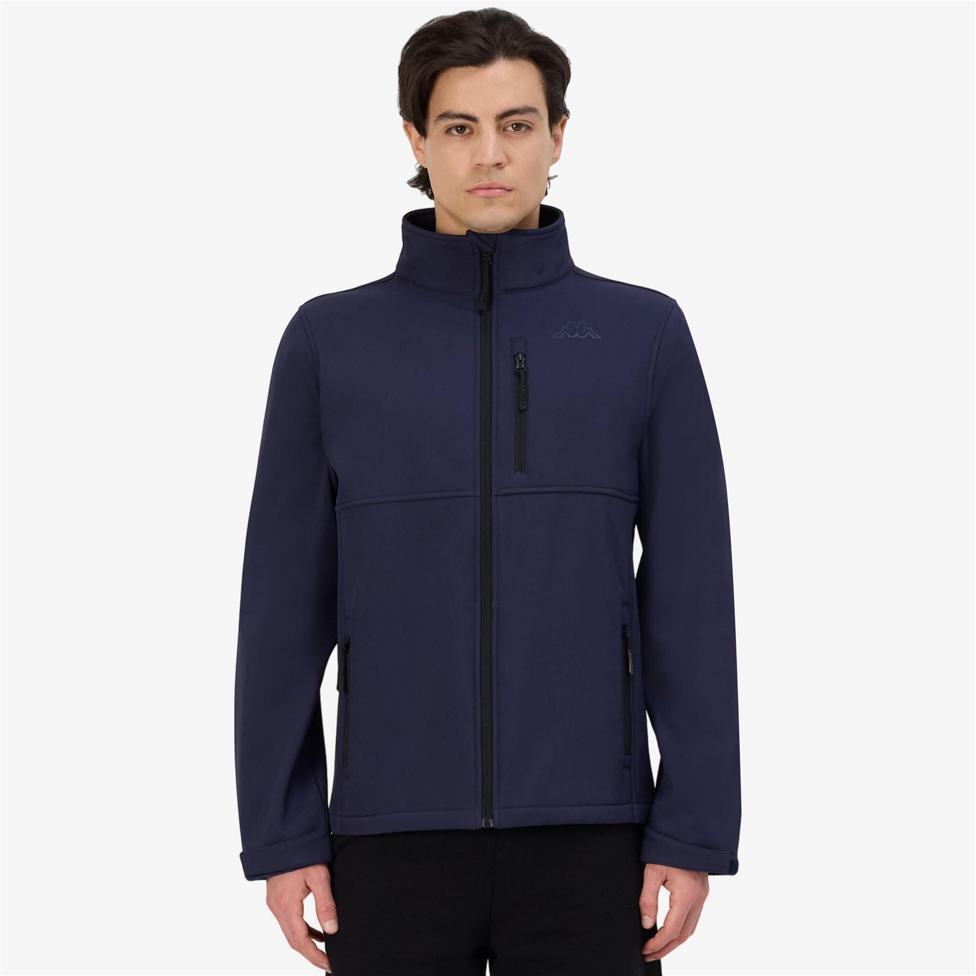 Giubbotto da uomo in poliestere blu da sportivo 4/7