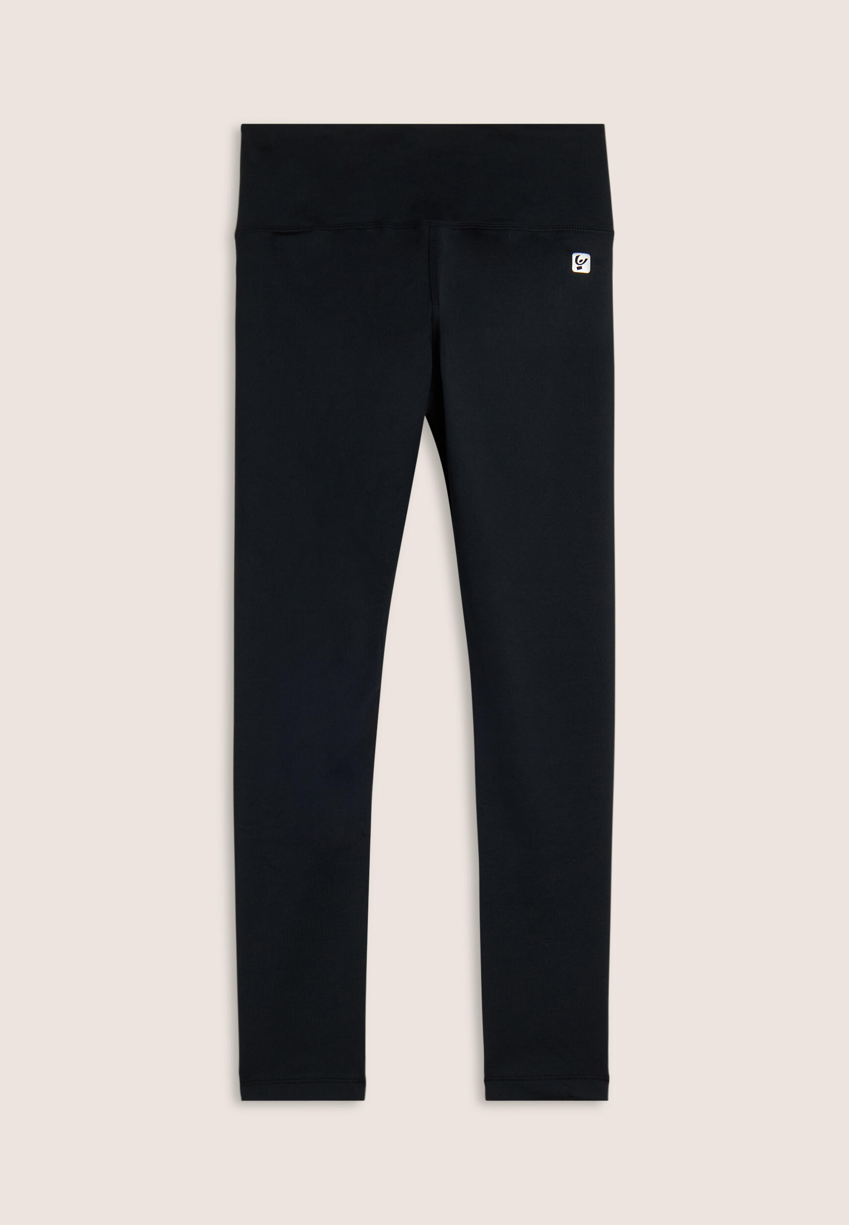 Leggings Sportivi 7/8 Total Black con Vita Alta 2/3