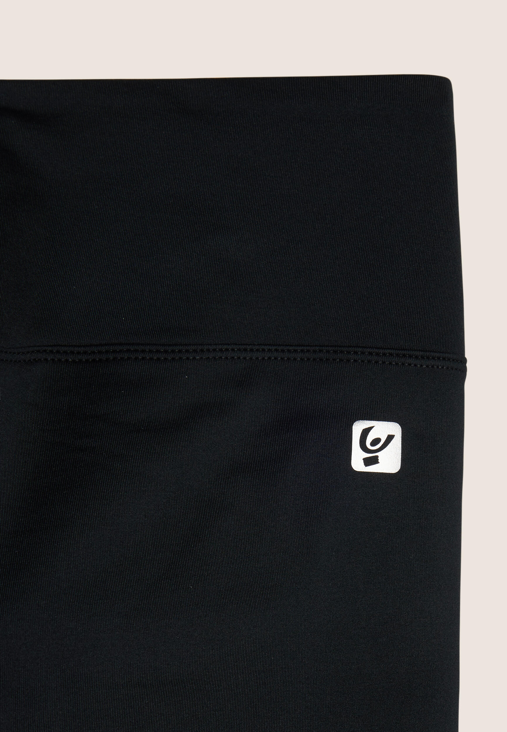Leggings Sportivi 7/8 Total Black con Vita Alta 3/3
