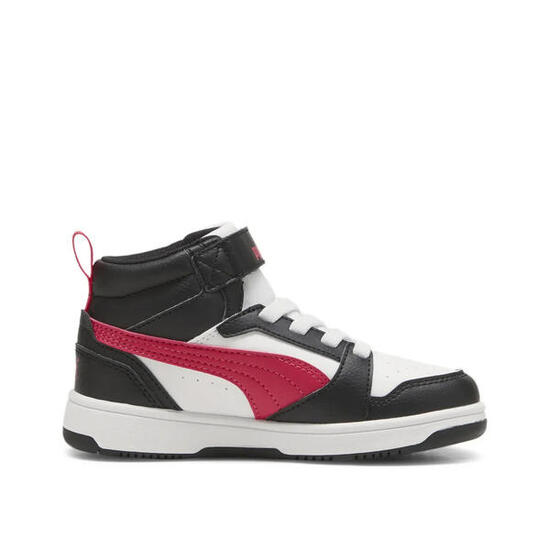 Puma - Rebound v6 mid bco/negro/fucsia 393832-16