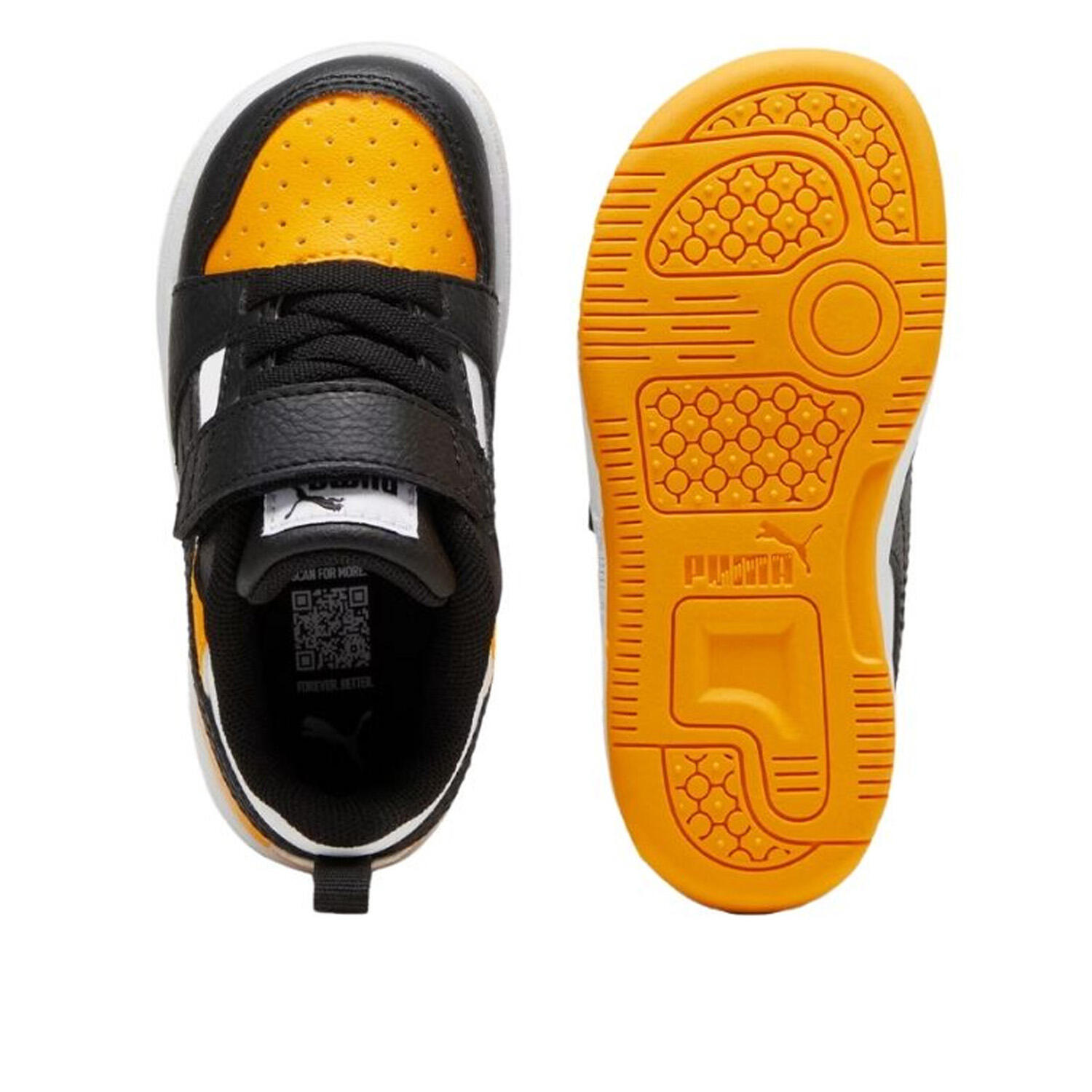 Puma - Rebound v6 lo jaune/noir 397420-18 2/3