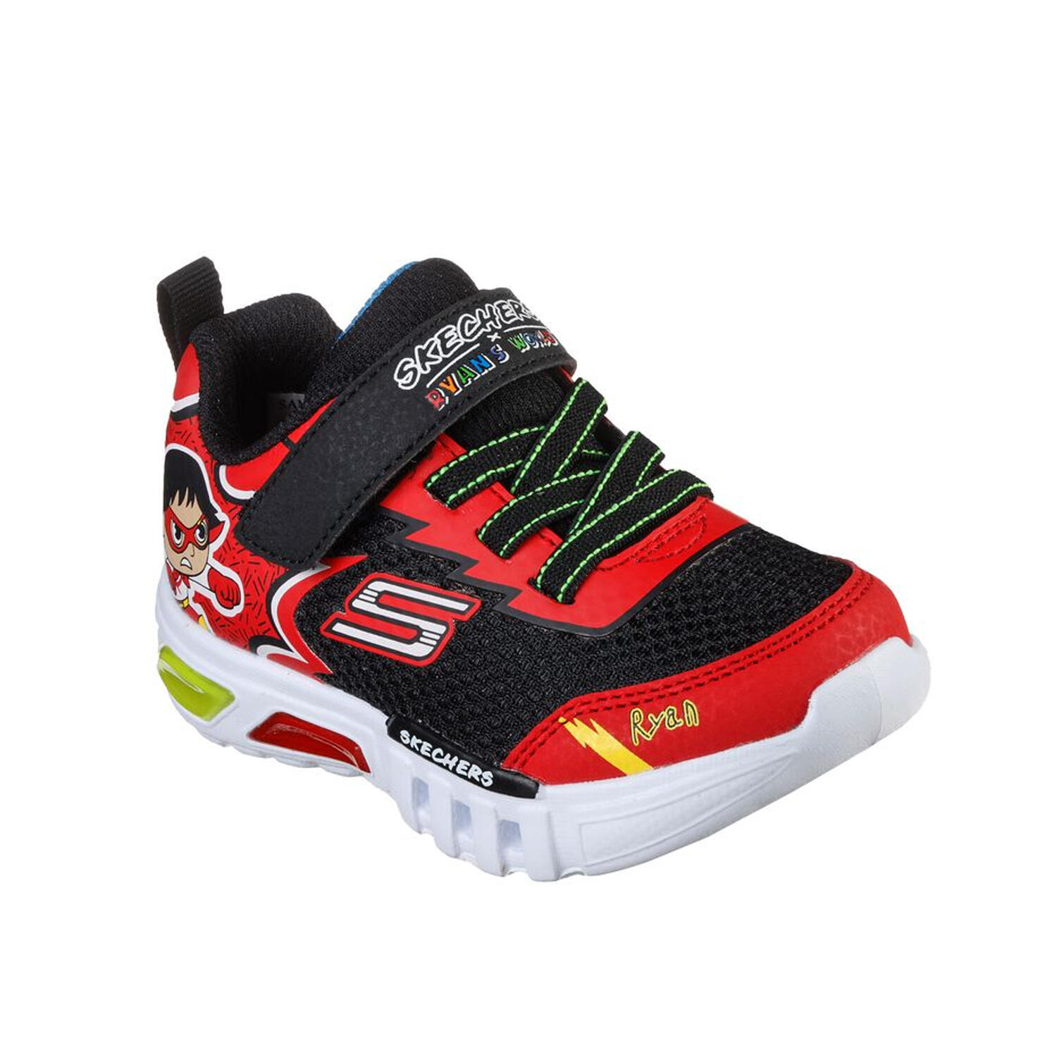 Sneaker Bambino   Flex glow nero/rosso 406043N RDBK 2/2