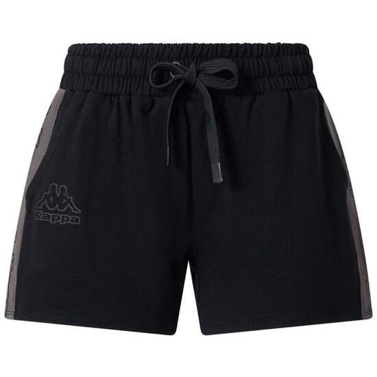 Pantaloncini sportivi da donna in cotone viola da sportivo