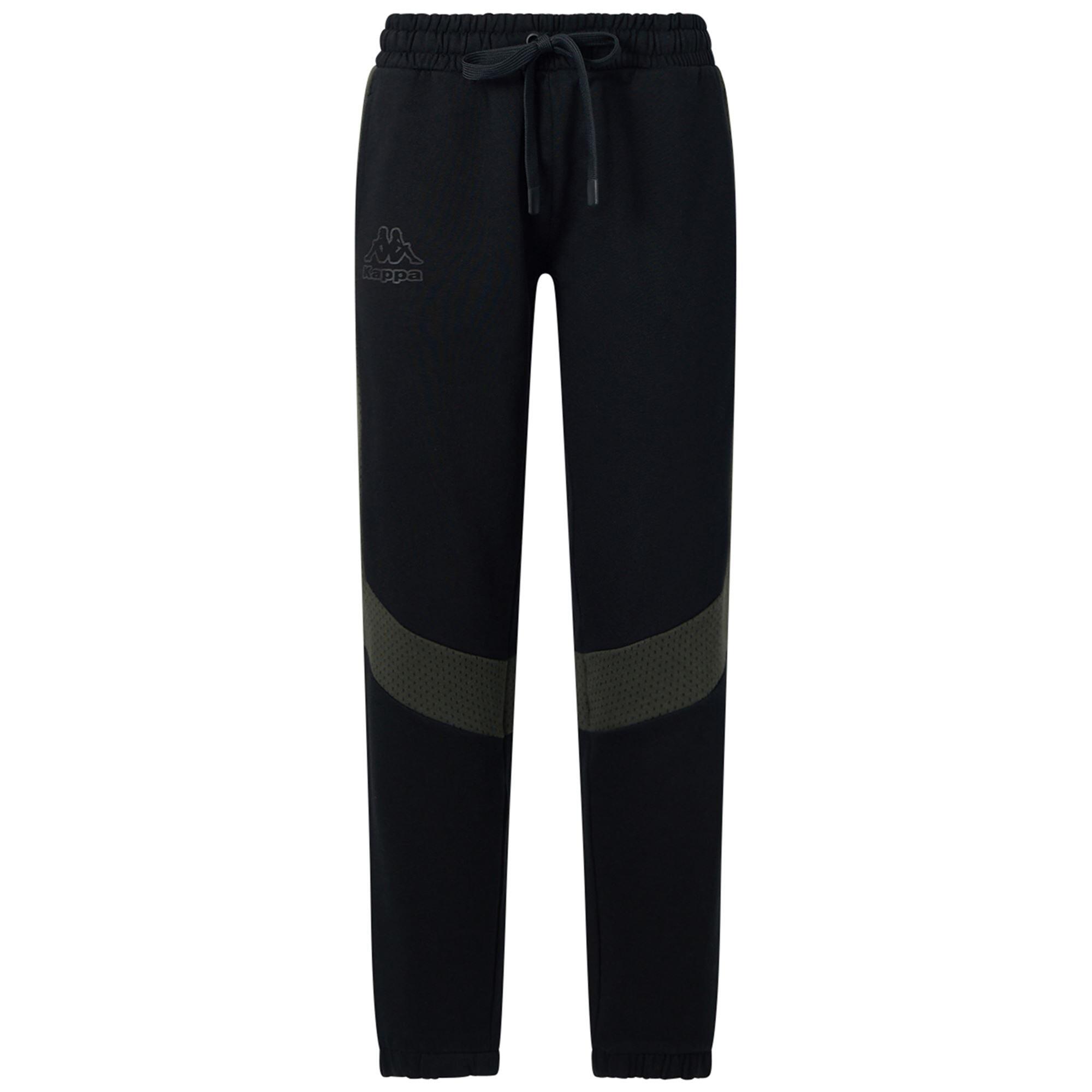 KAPPA pantaloni da donna in cotone nero da fitness