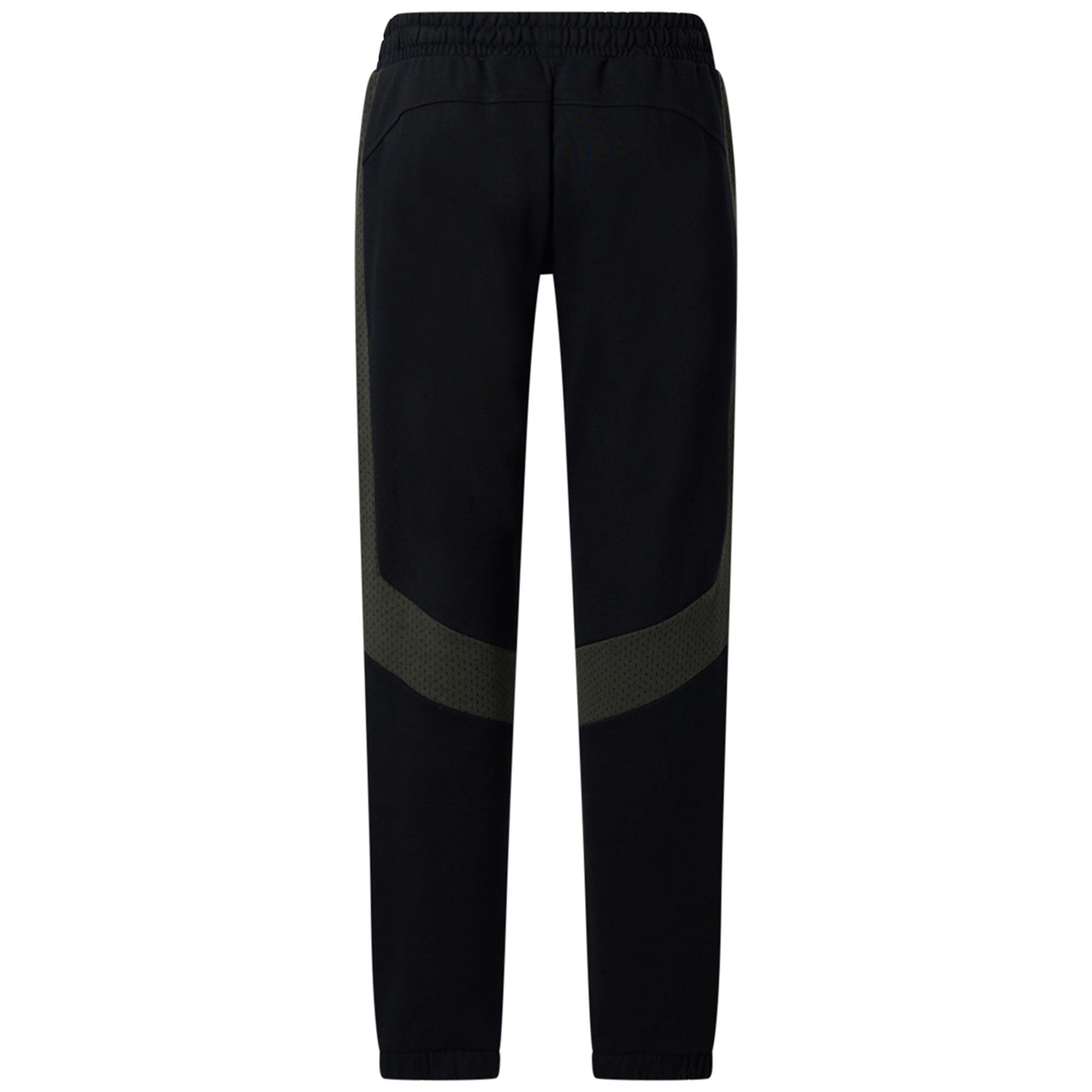 Pantaloni tuta da donna in cotone nero da sportivo 4/7