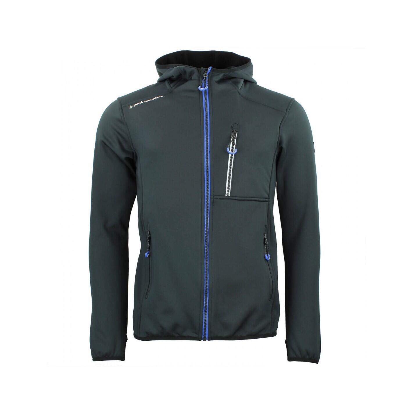 Peak Mountain - Blouson Polarshell Peak Mountain - Blouson - Bleu|noir - 42 M/l - Decathlon