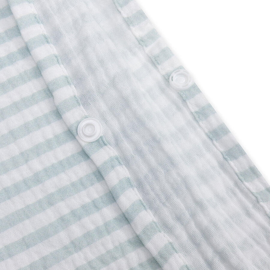 Swim Essentials | Accappatoio Granchi poncho idrofilo verde/bianco 52 x 52 cm 3/3