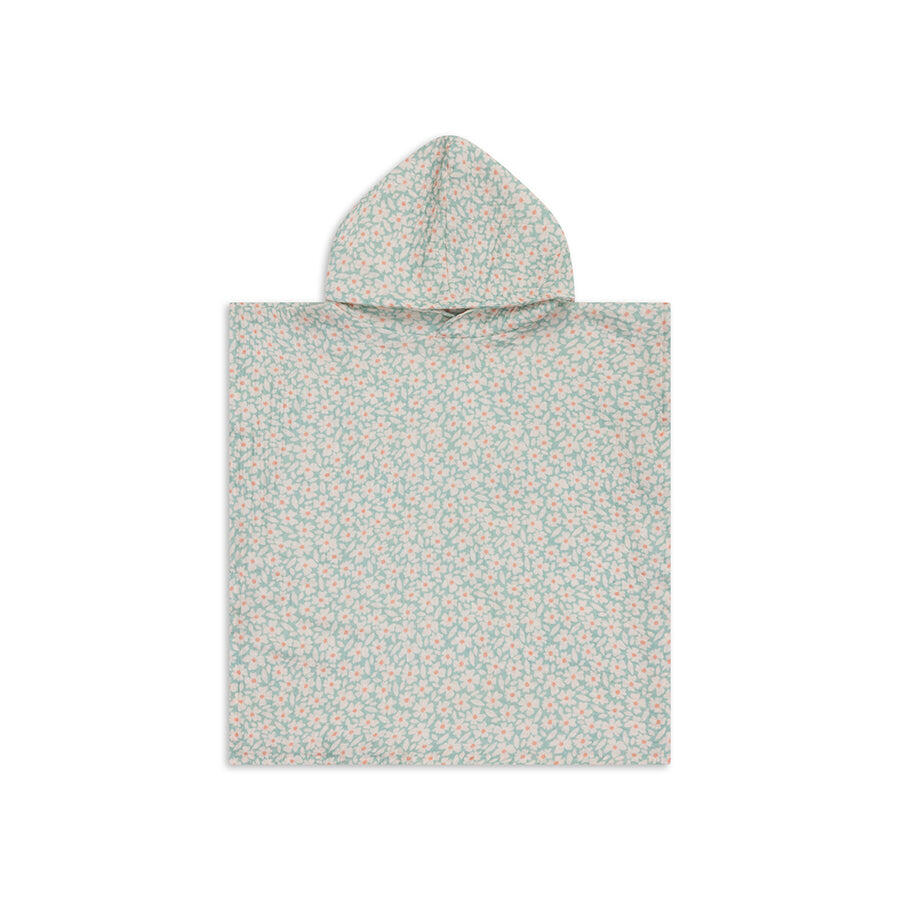 SWIM ESSENTIALS Swim Essentials | Groene Bloemen Hydrofiele Strandponcho 52 x 52 cm
