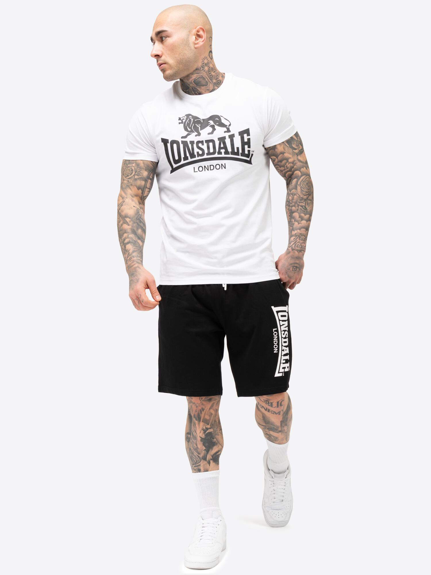 Ensemble t-shirt & shorts Lonsdale Mair 3/7