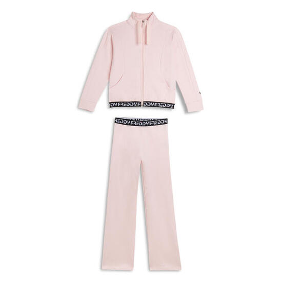 Tuta Bambina zip e collo alto con bande jacquard FREDDY