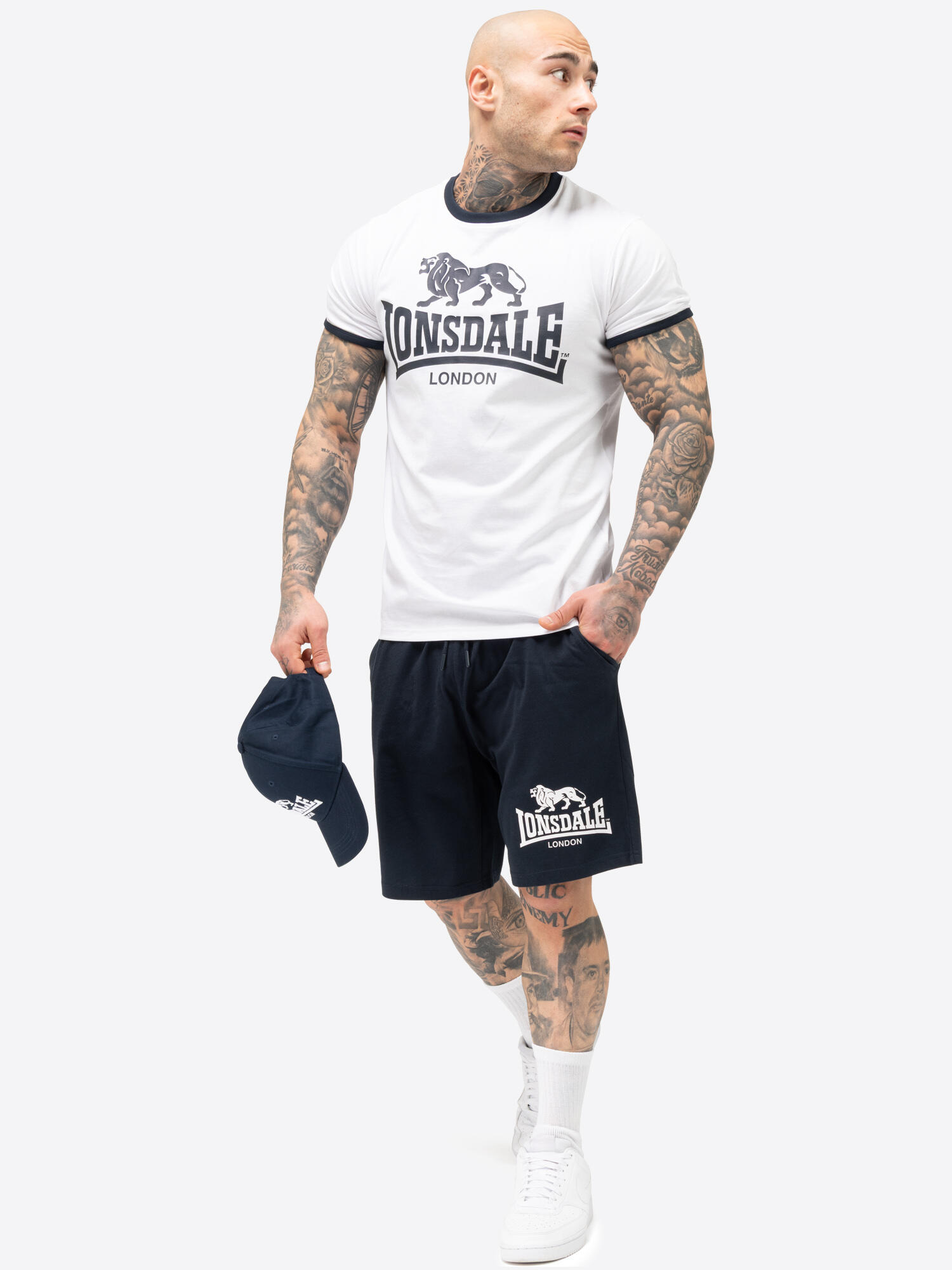 LONSDALE Heren T-shirt & shortset regular fit MIJN 3/7