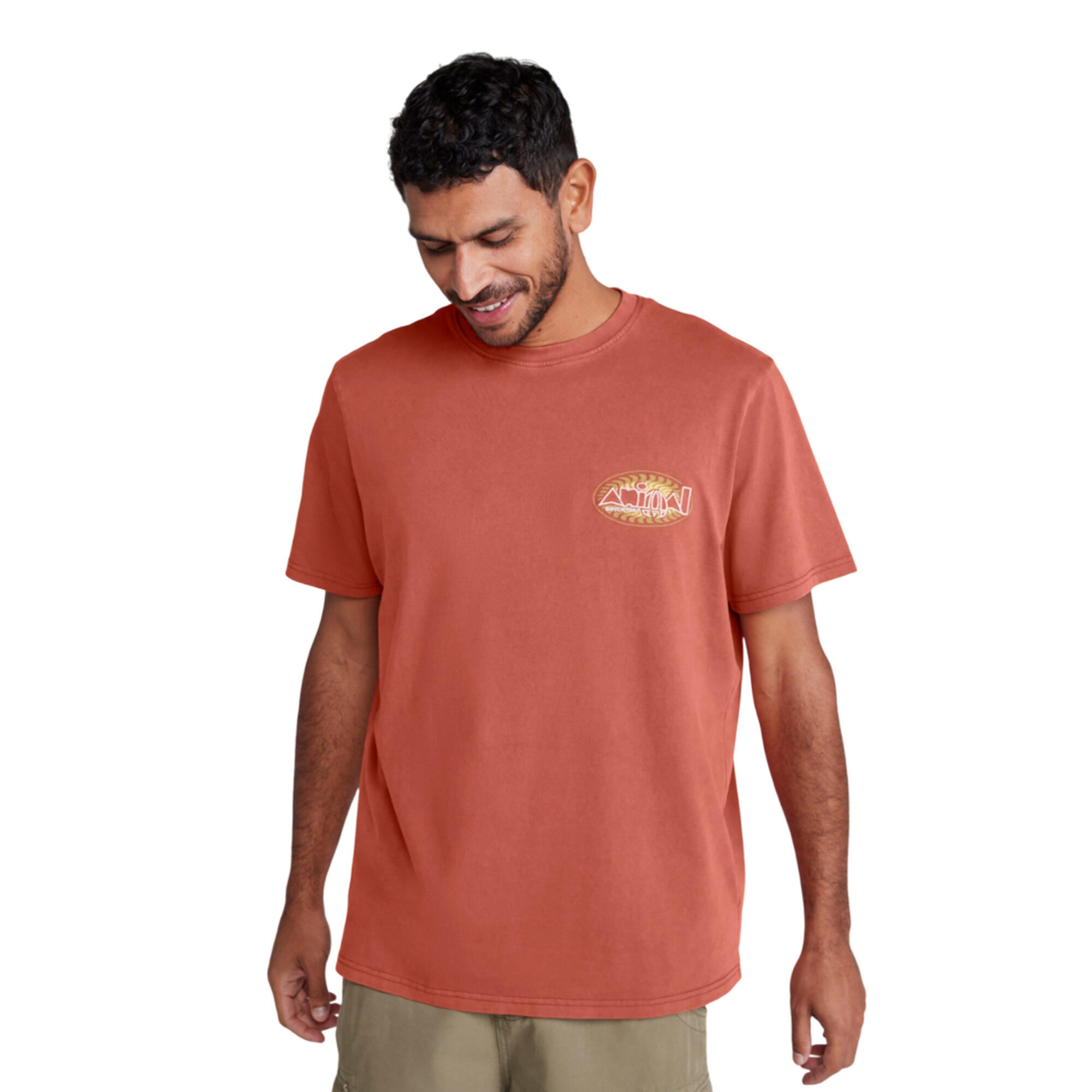 Mens Chase Relaxed Fit TShirt (Burnt Orange) 3/4