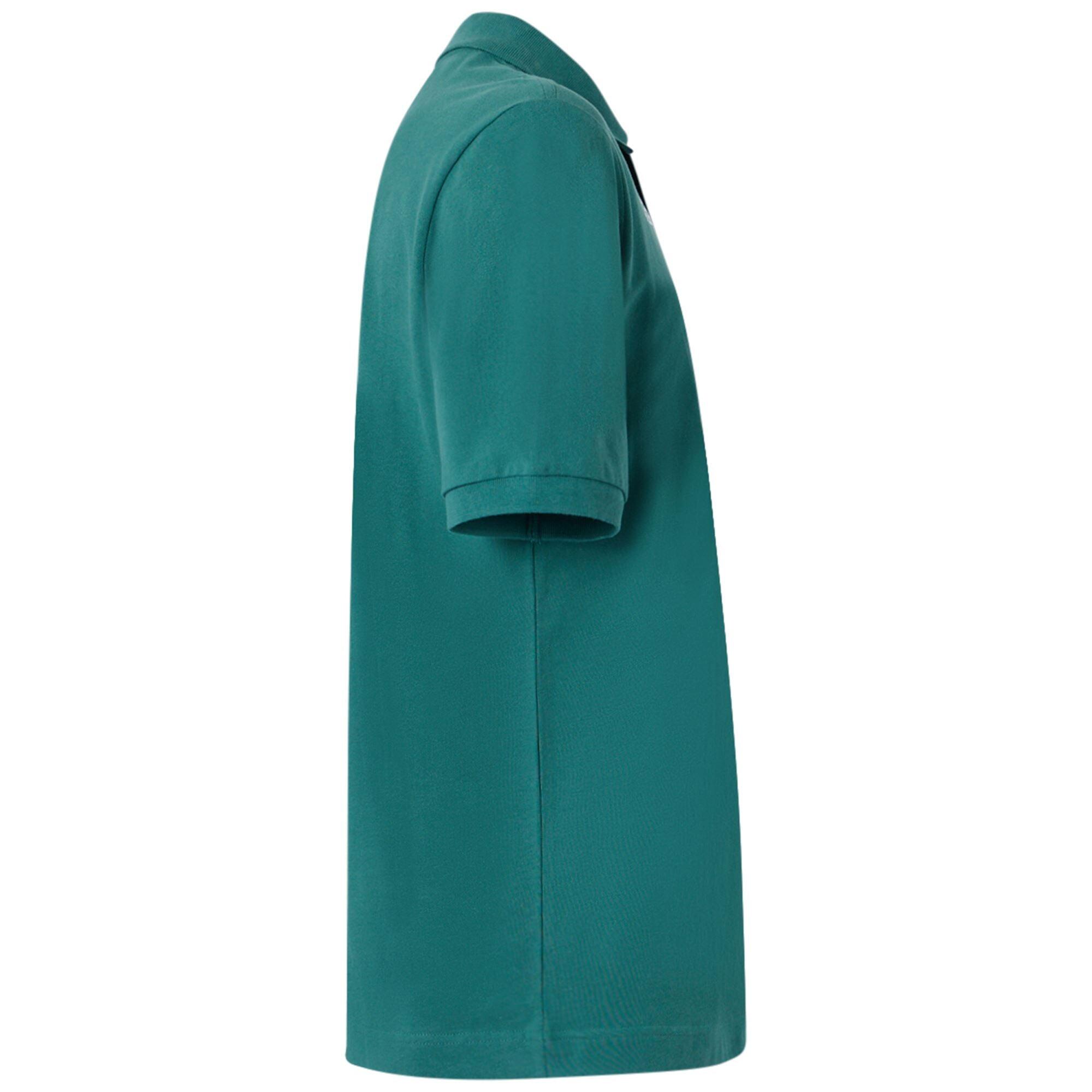 Polo da uomo in cotone verde da sportivo 2/7