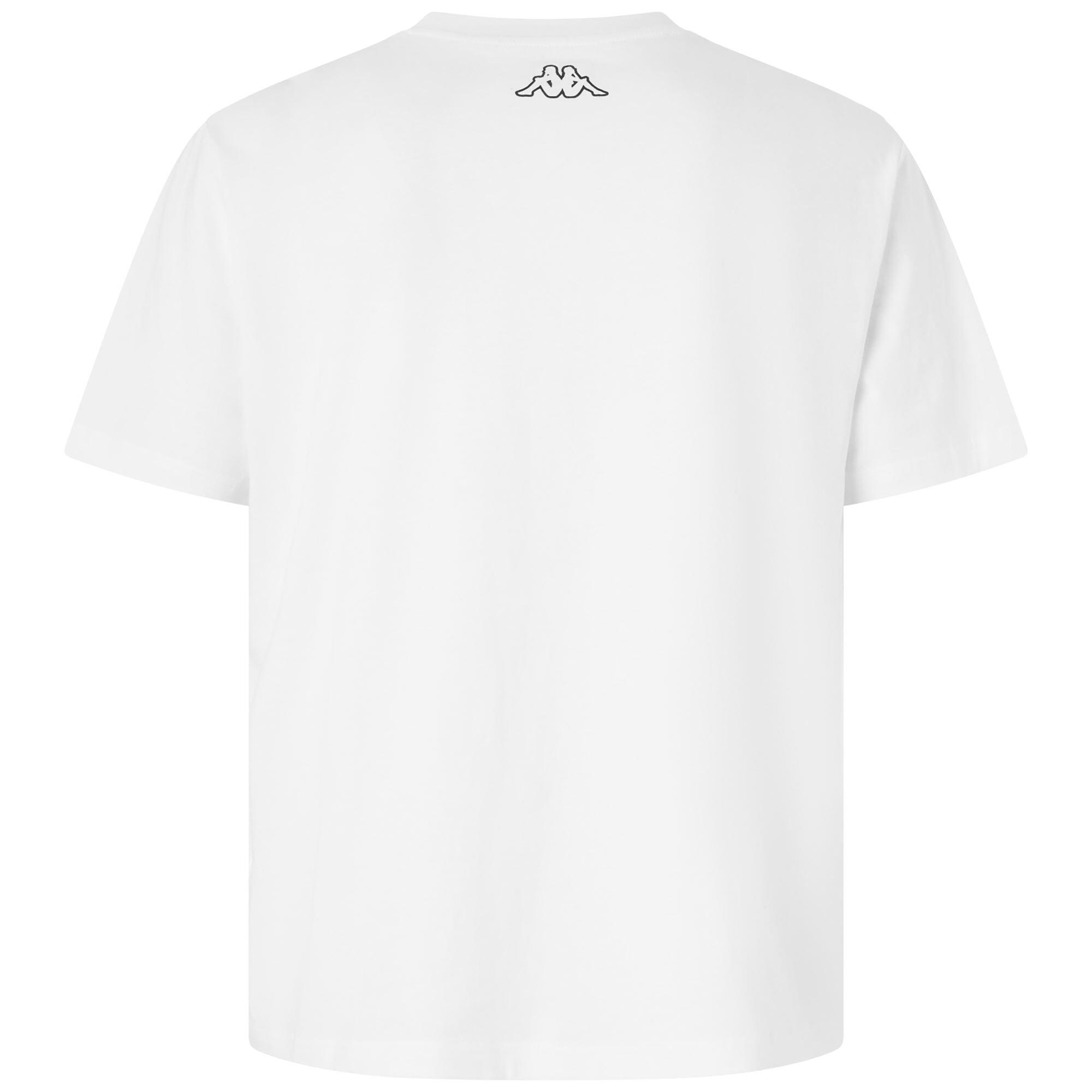 Camiseta Kappa hombre algodón blanco deportiva 3/7