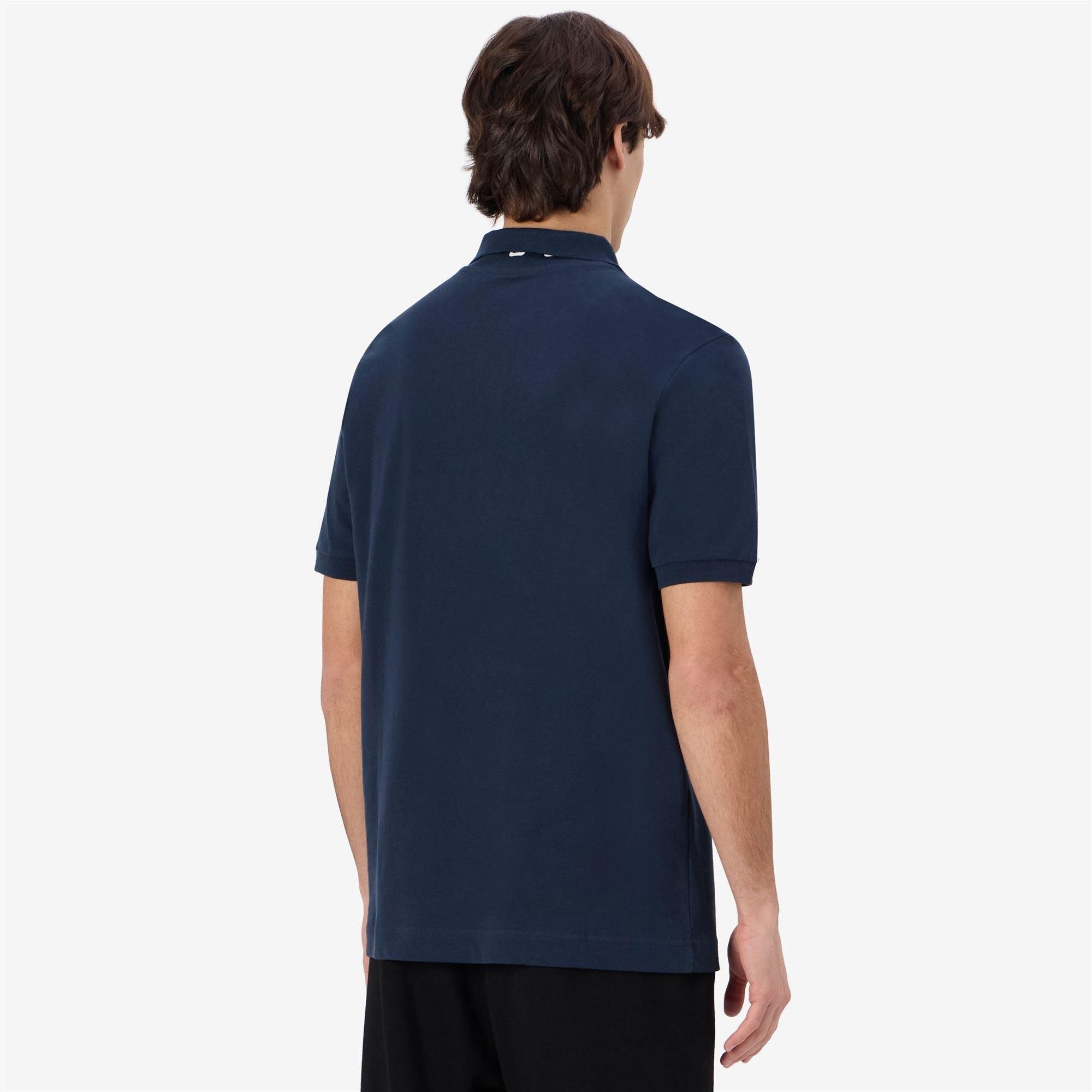 Polo da uomo in cotone blu da sportivo 6/7