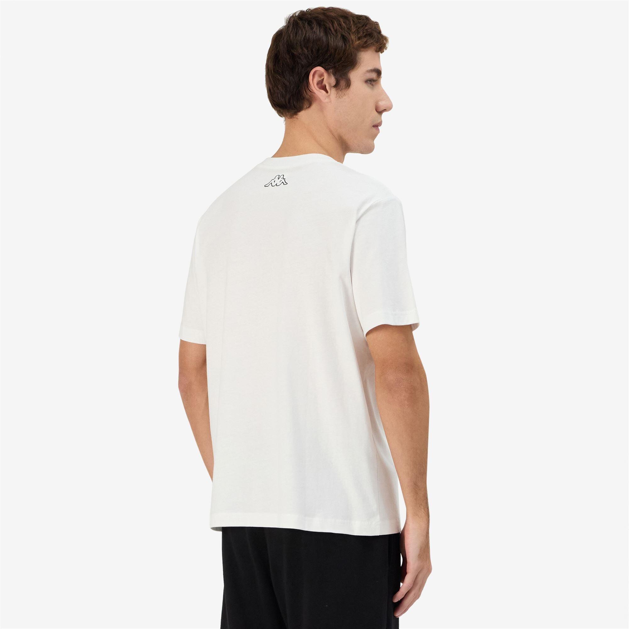 Camiseta Kappa hombre algodón blanco deportiva 5/7