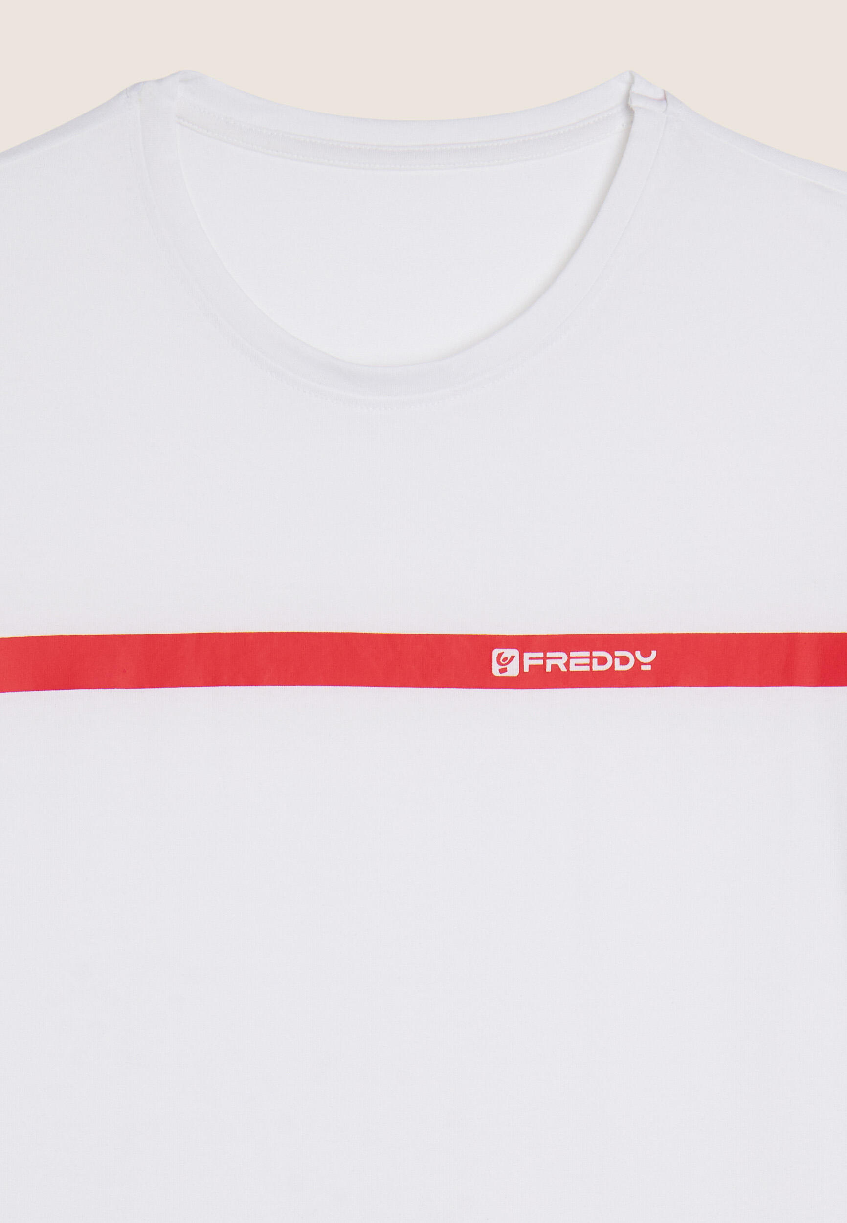 T-shirt Uomo con Banda a Contrasto e Logo FREDDY 3/3