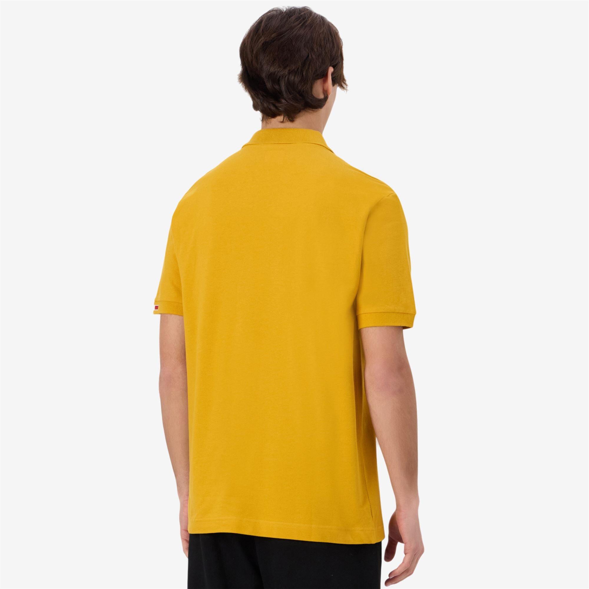 Polo da uomo in cotone giallo da sportivo 6/7