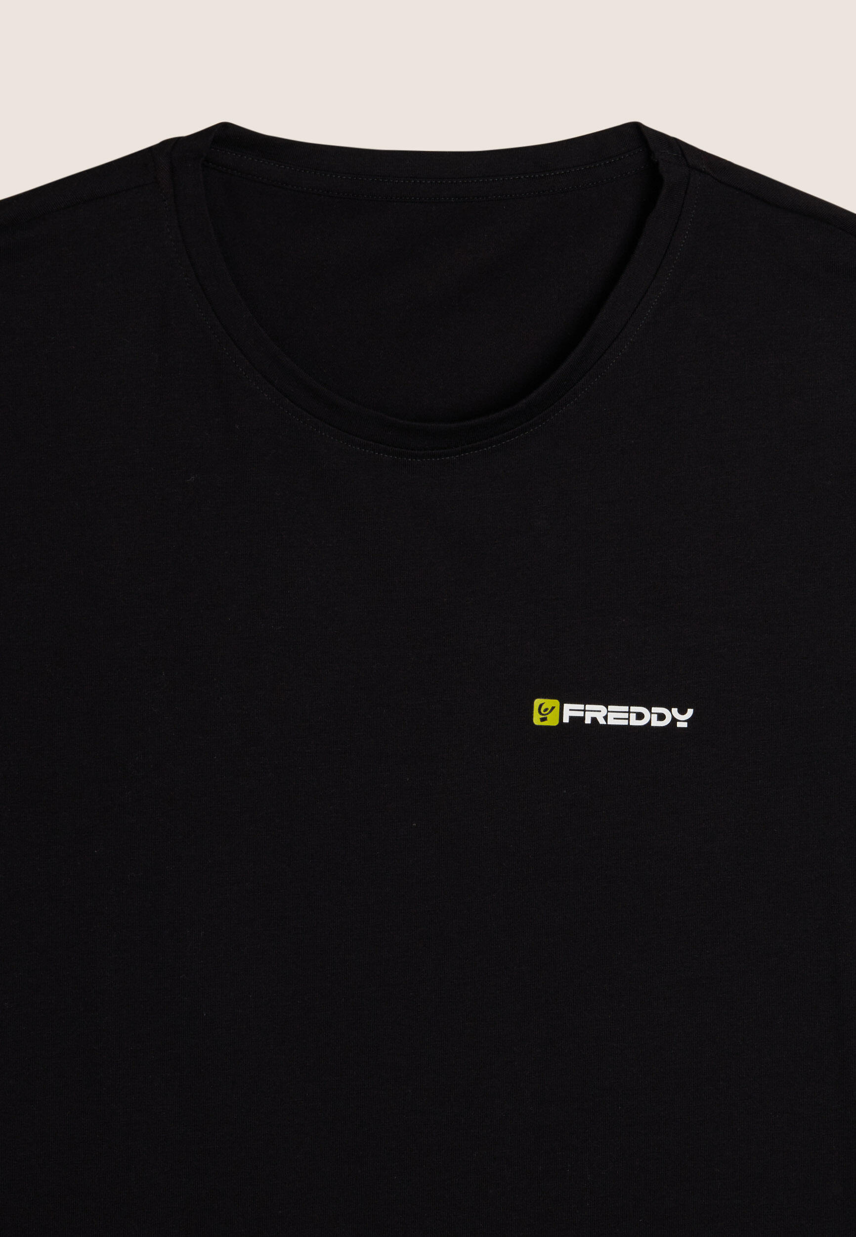 T-shirt Uomo Regular Fit in Jersey Melangé con Logo Bicolore 3/3