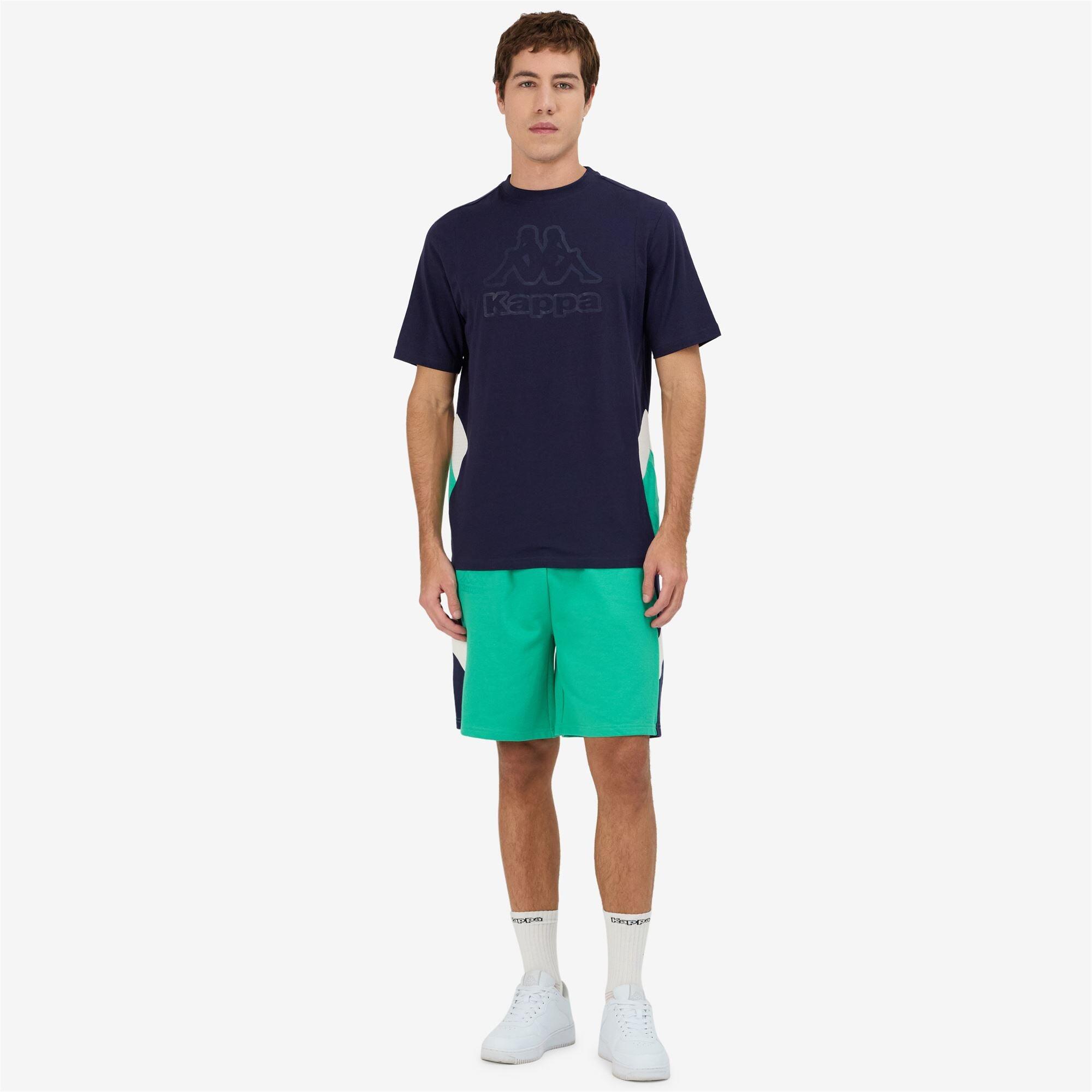 Kappa - T-shirt Kappa Modèle 361q3lw-a0d Pour Homme - T-shirt Manches Courtes - Blanc|bleu|vert - Decathlon
