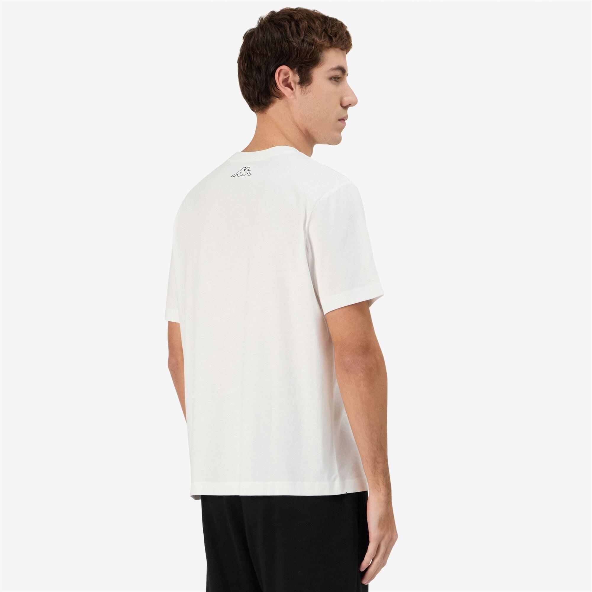 t-shirt da uomo in cotone bianco da fitness 6/7