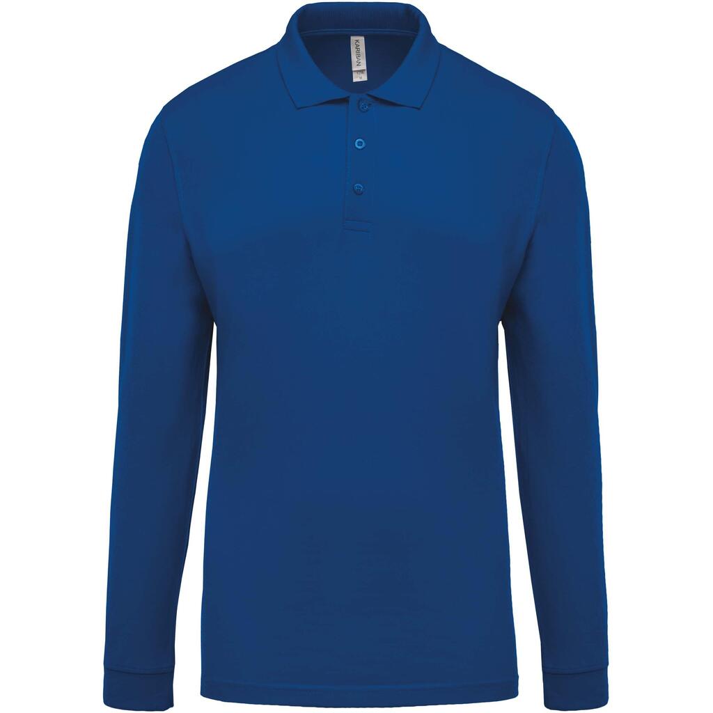Long sleeve polo shirt Kariban Piqué