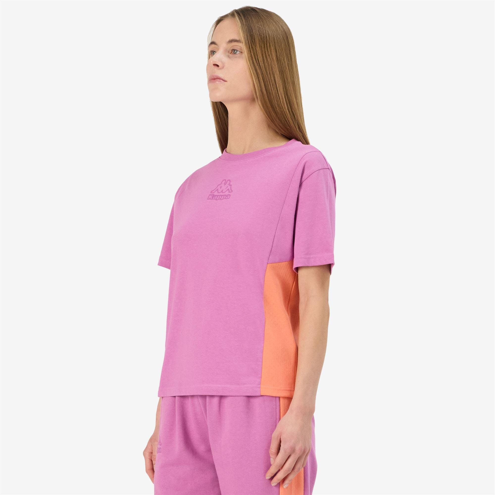 Camiseta Kappa mujer algodón violeta deportiva 6/7
