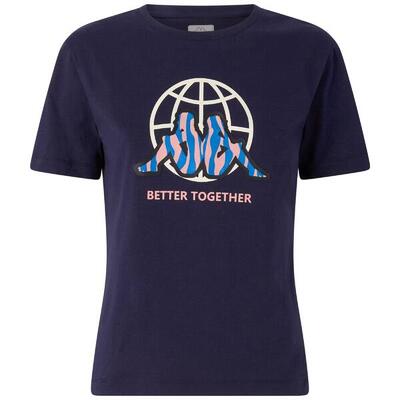 t-shirt da donna in cotone bianco da fitness
