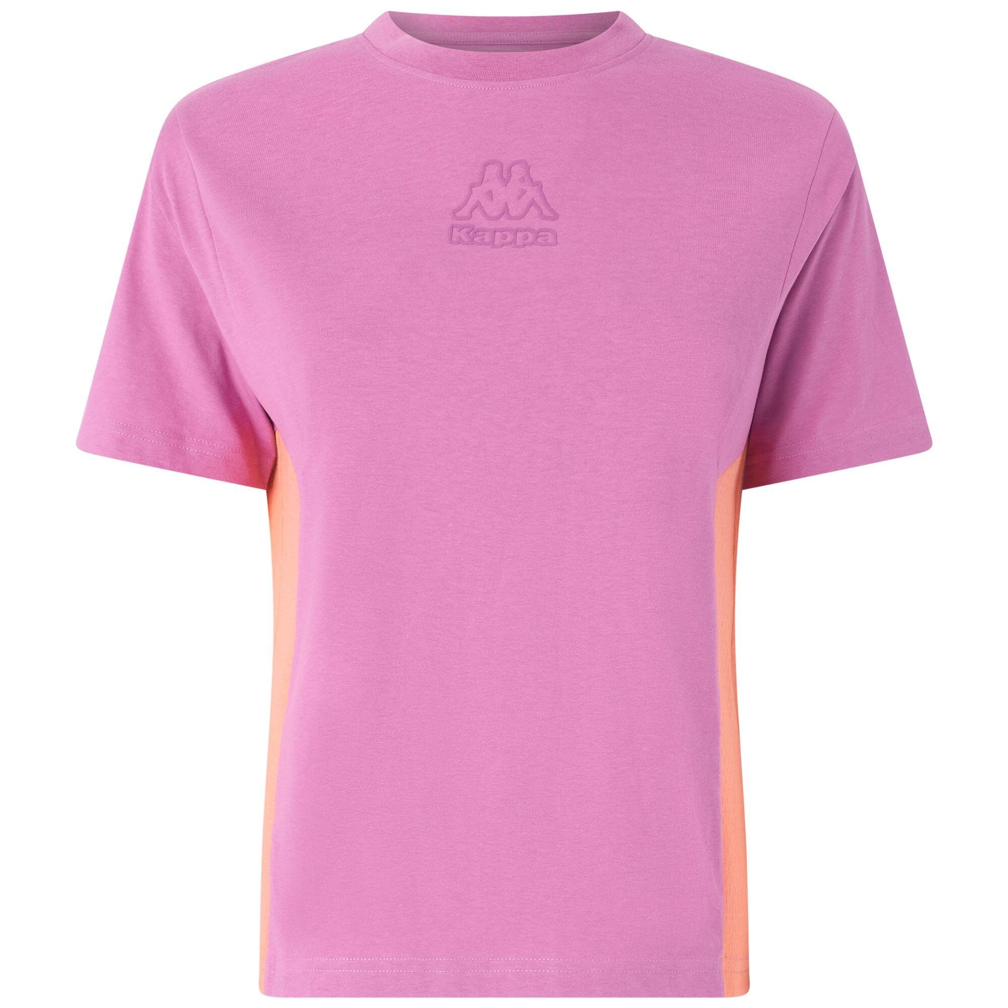 Camiseta Kappa mujer algodón violeta deportiva 2/7