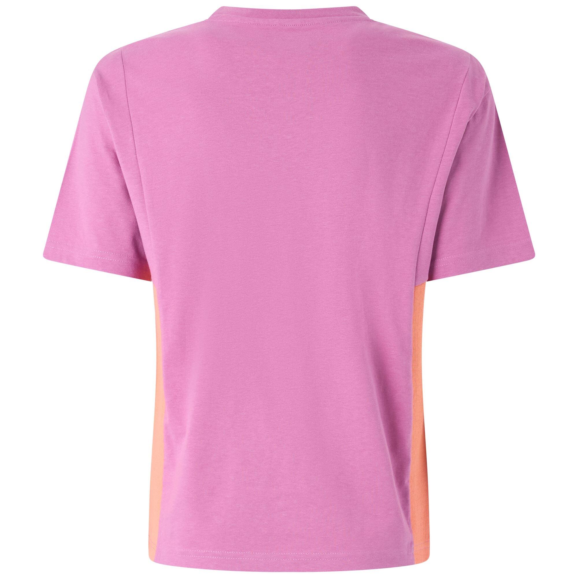 Camiseta Kappa mujer algodón violeta deportiva 4/7