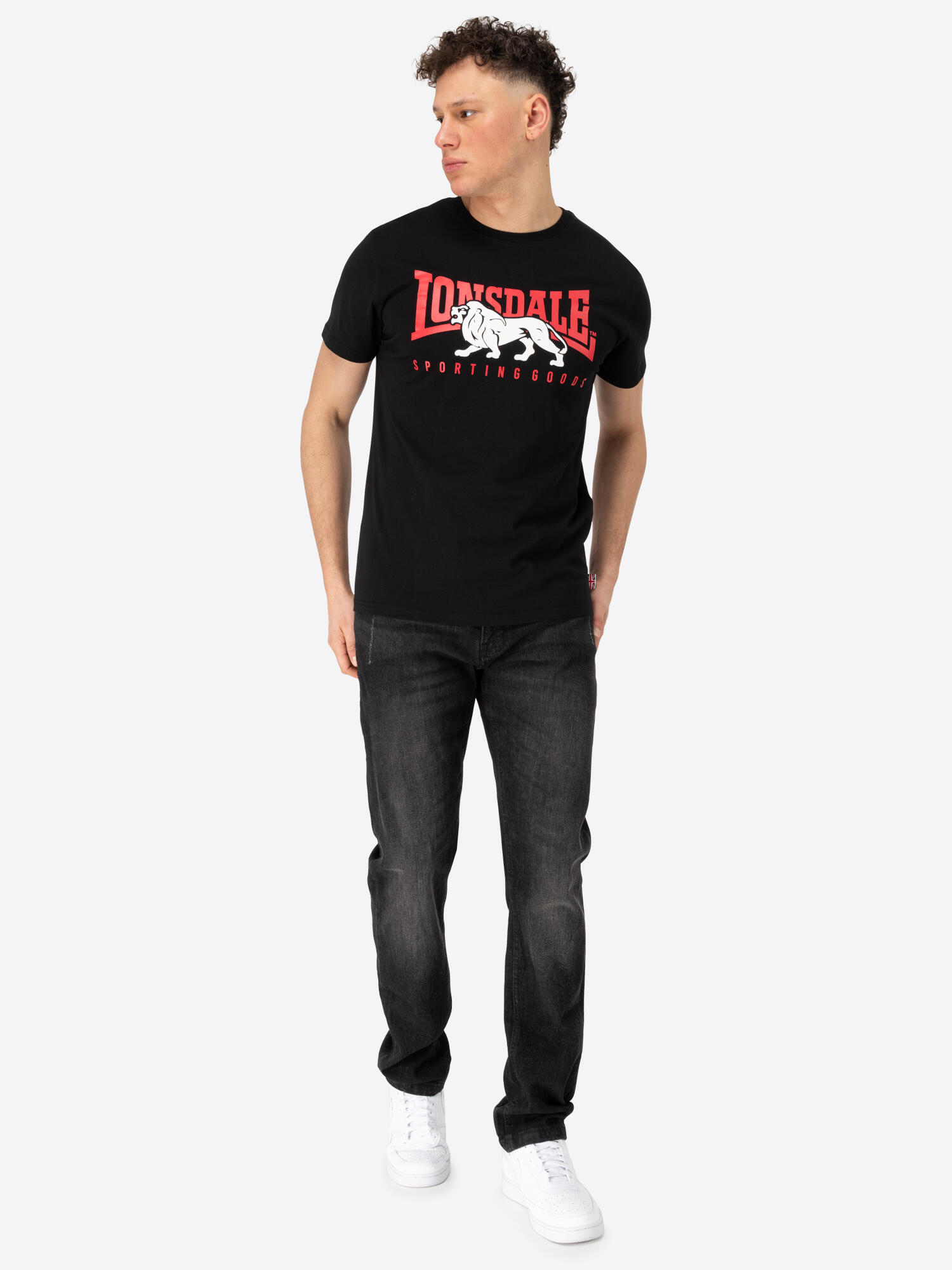 LONSDALE Heren-T-shirt normale pasvorm ERVAN 3/6