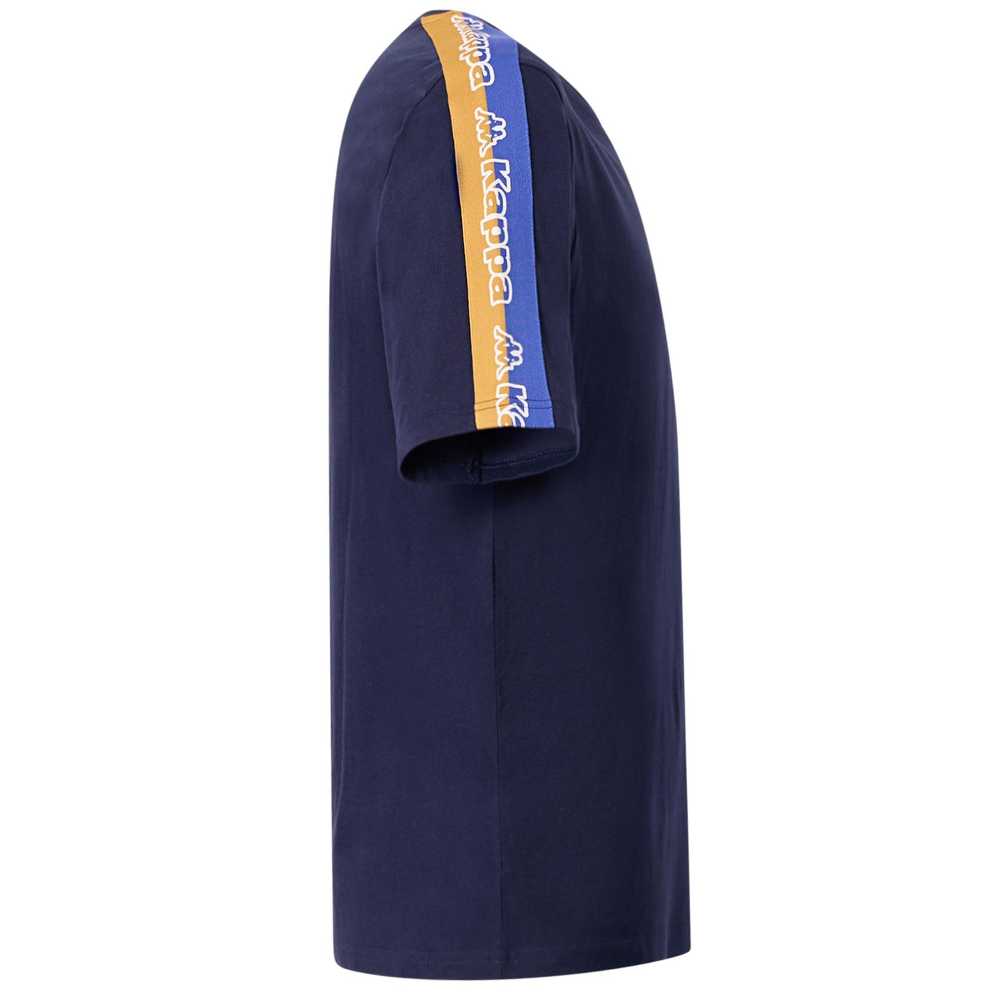 T shirt maglietta da uomo in cotone blu da sportivo 3/7