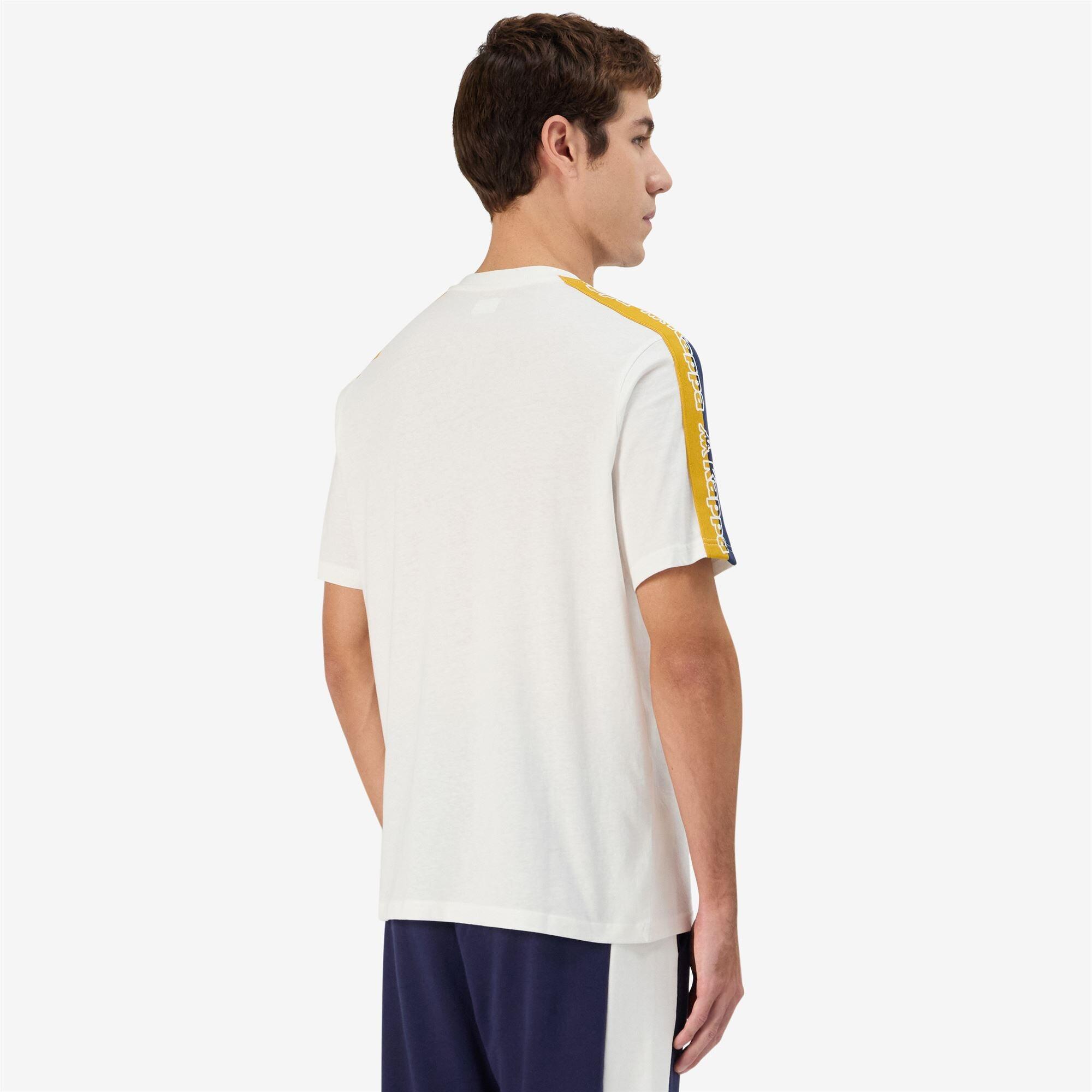 T shirt maglietta da uomo in cotone bianco da sportivo 6/7