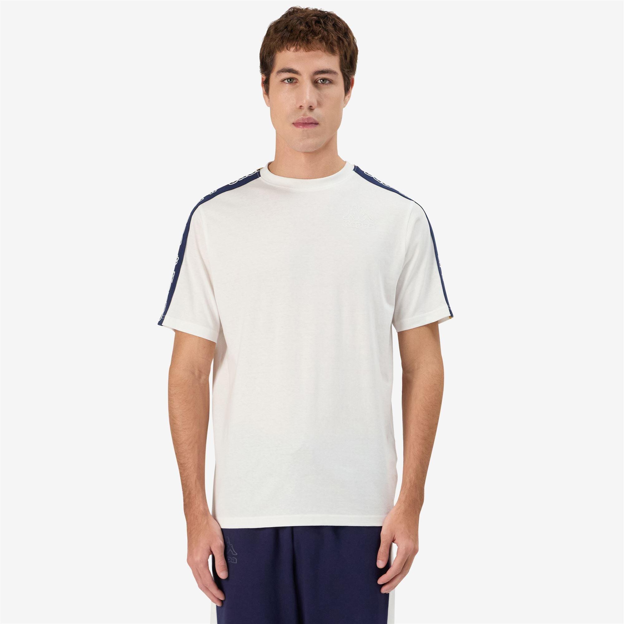 T shirt maglietta da uomo in cotone bianco da sportivo 4/7