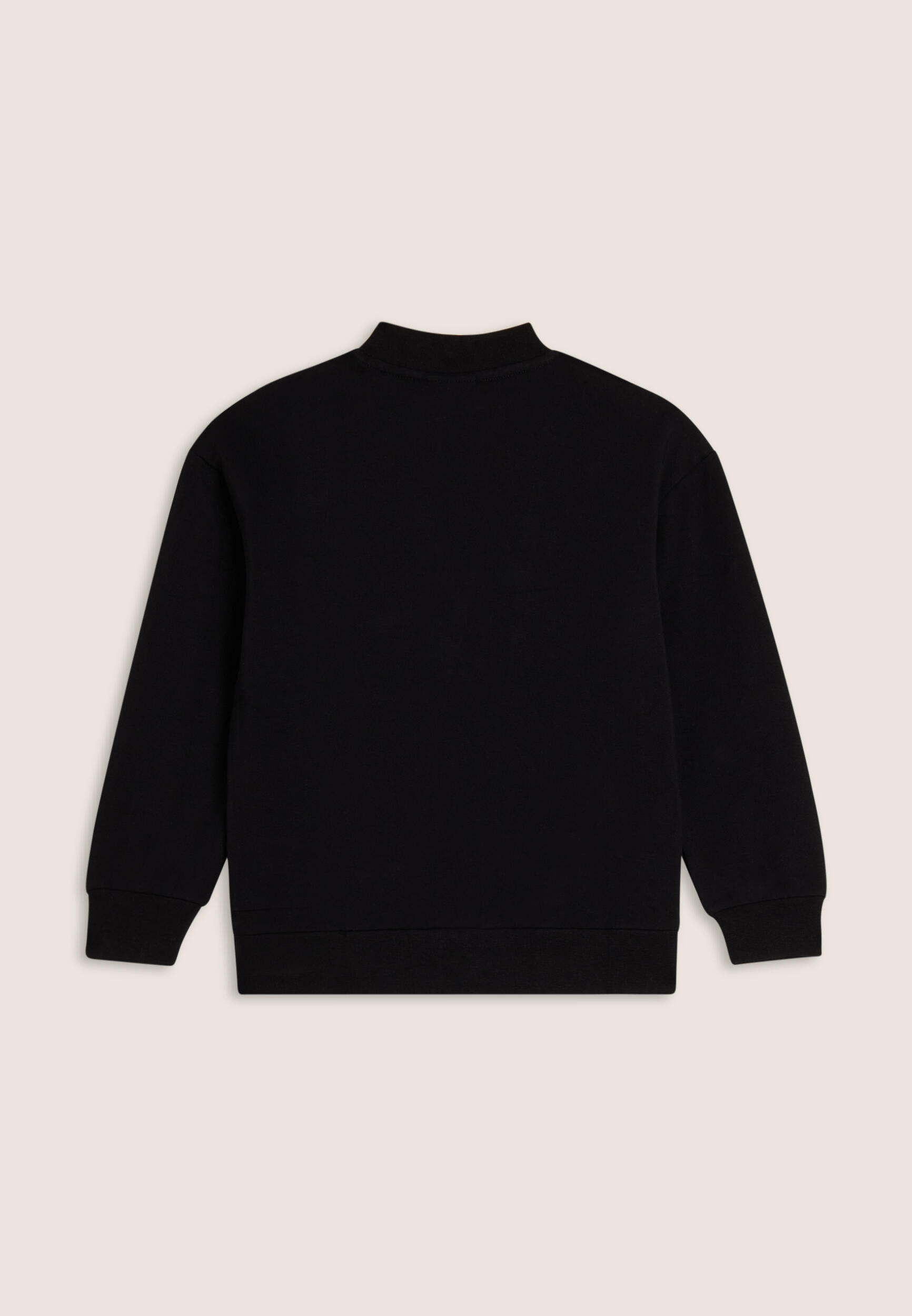 Sweat-shirt pour filles avec fermeture à glissière intégrale, paillettes et col 2/3
