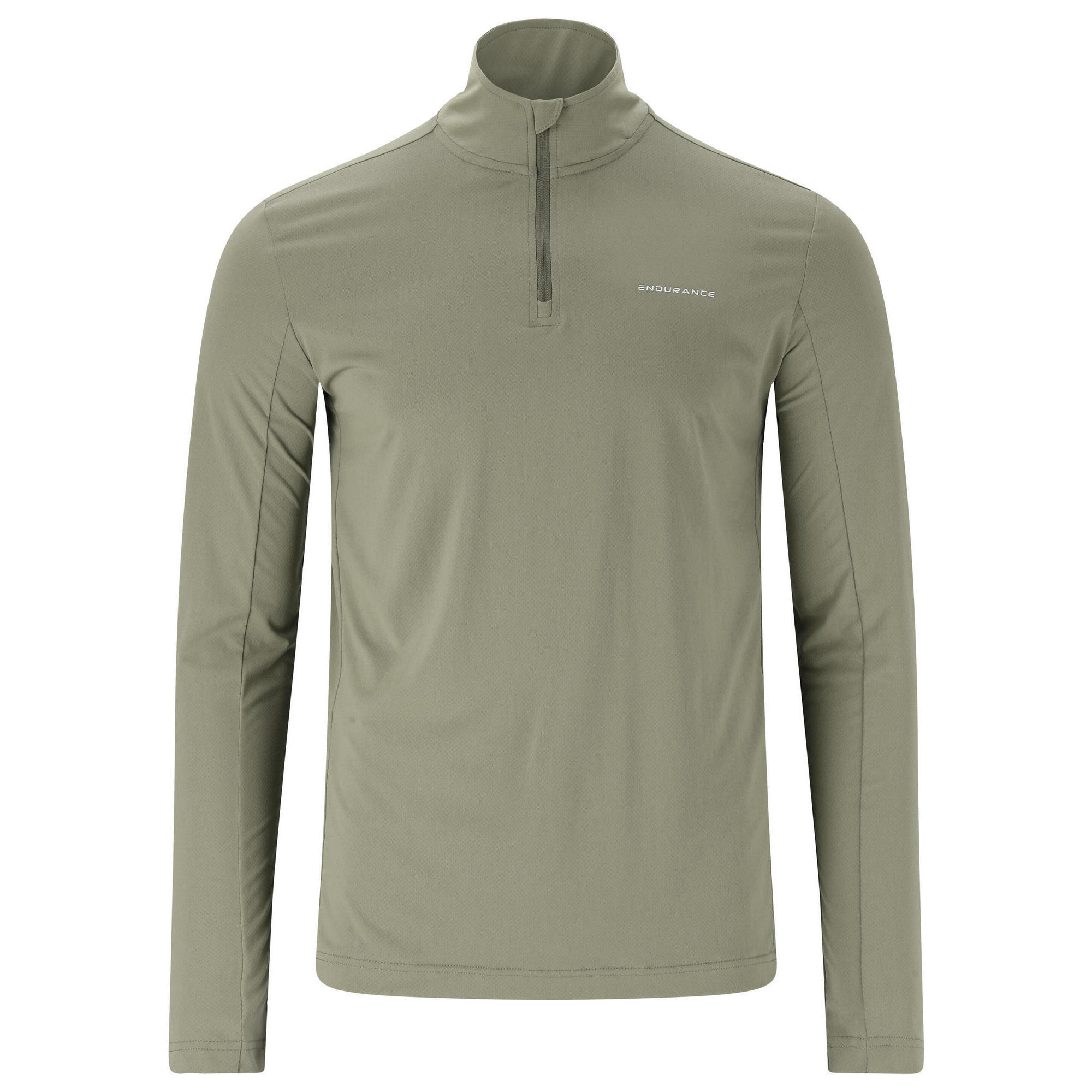 Endurance - Midlayer Omais - T-shirt Manches Longues - Gris|vert - 56 3xl - Decathlon