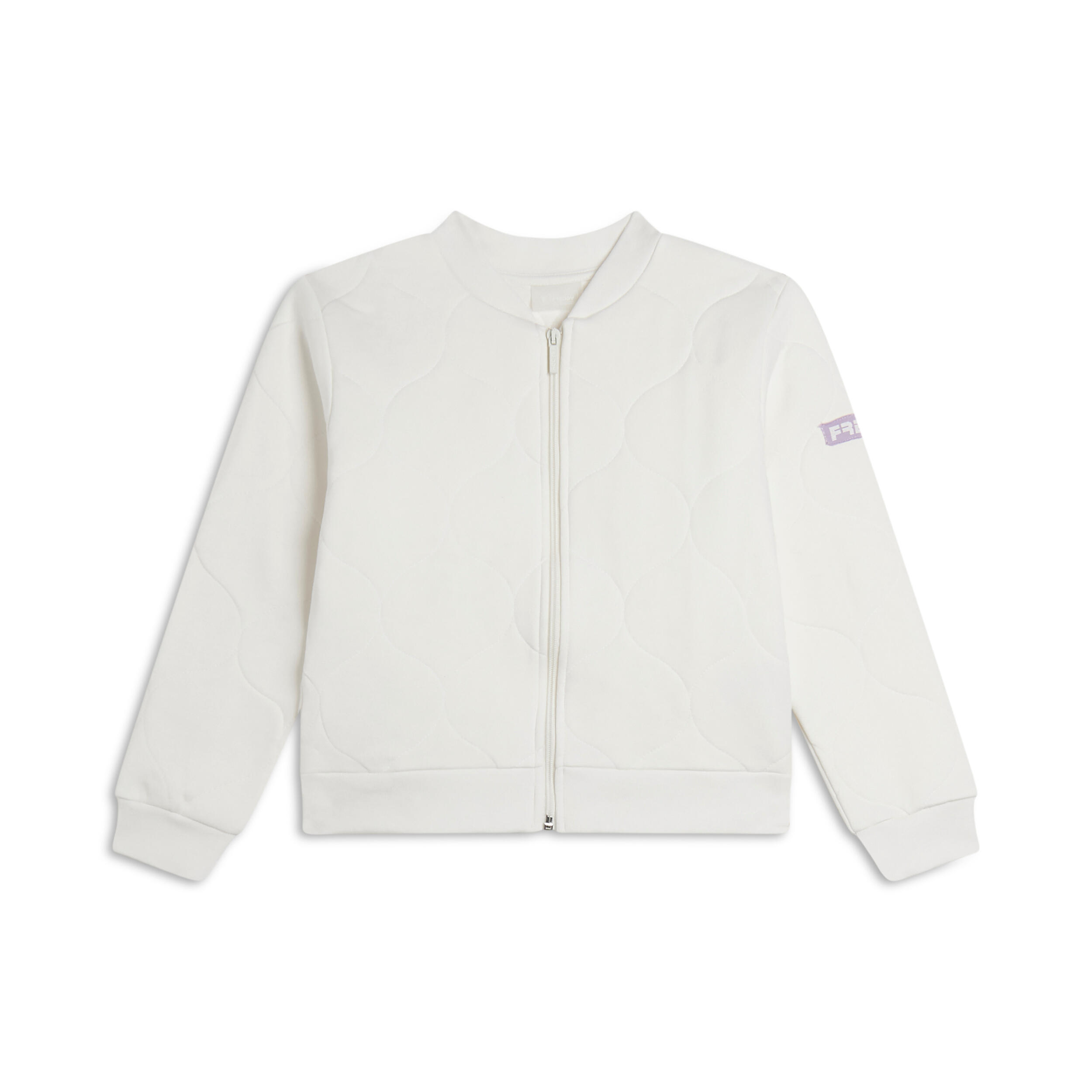 Freddy - Sweat-shirt Pour Filles Texturé Avec Fermeture À Glissière Et Col De Style Bombe - Sweat Zippé - Blanc -  8 À 10 Ans - Decathlon
